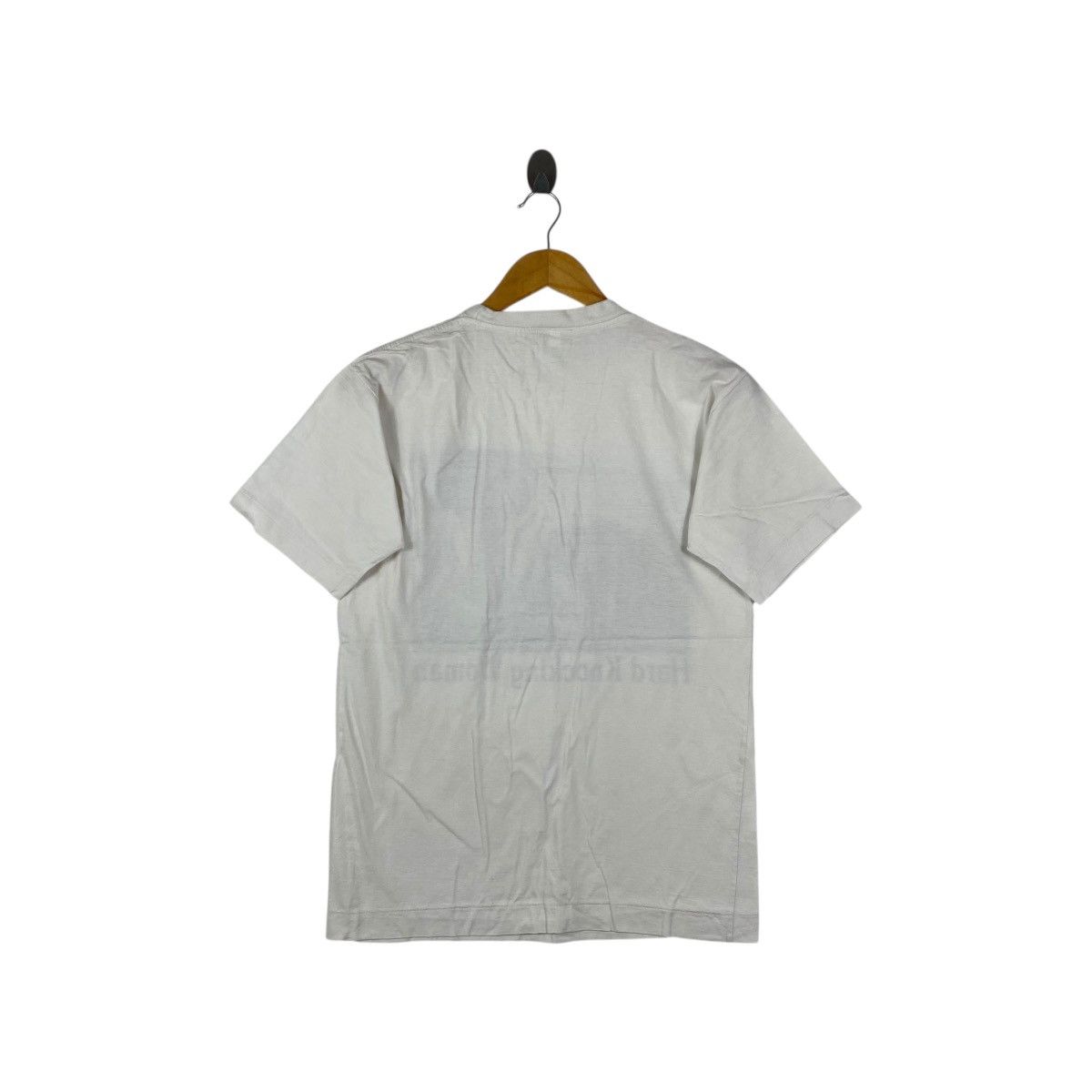 Vintage 90s Photo T-Shirt "Hard Knocking Woman" White Men's Vintage Size US M / EU 48-50 / 2 - 4 Thumbnail