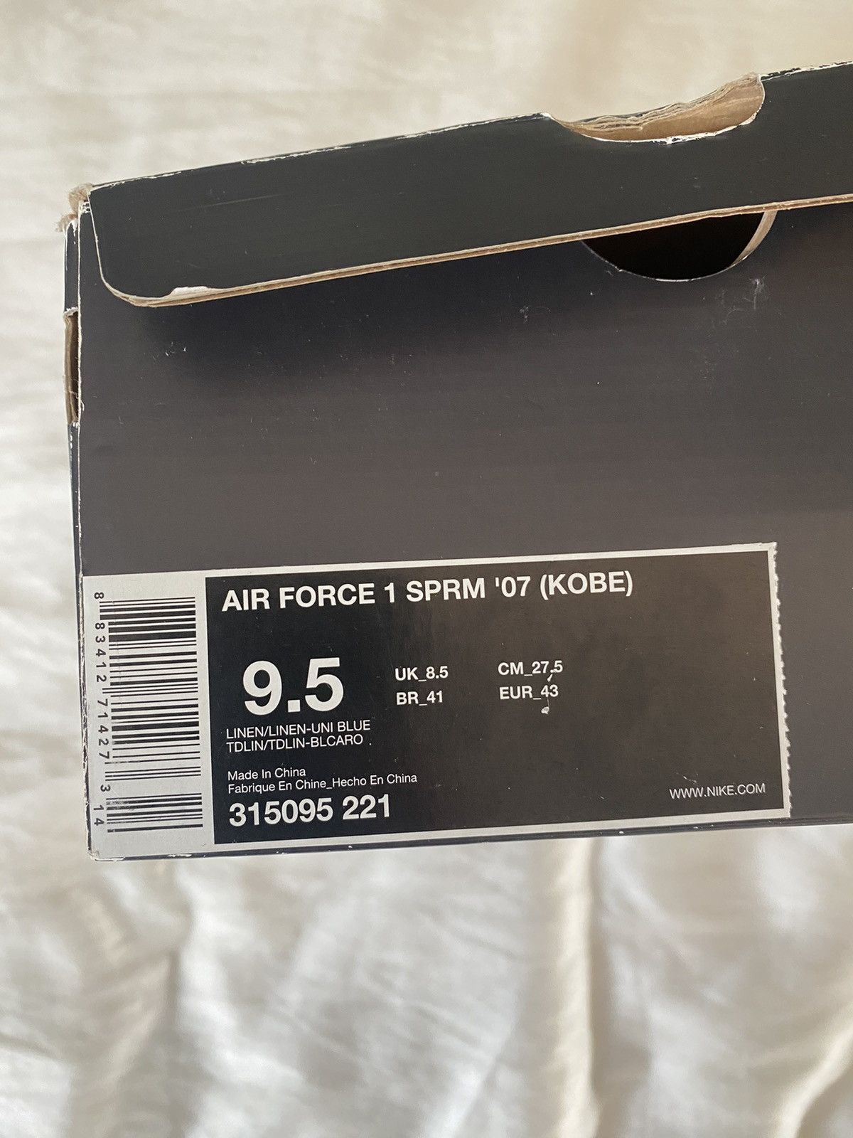 Nike Nike Air Force 1 SPRM ‘07 KOBE Size US 9.5 / EU 42-43 - 10 Thumbnail