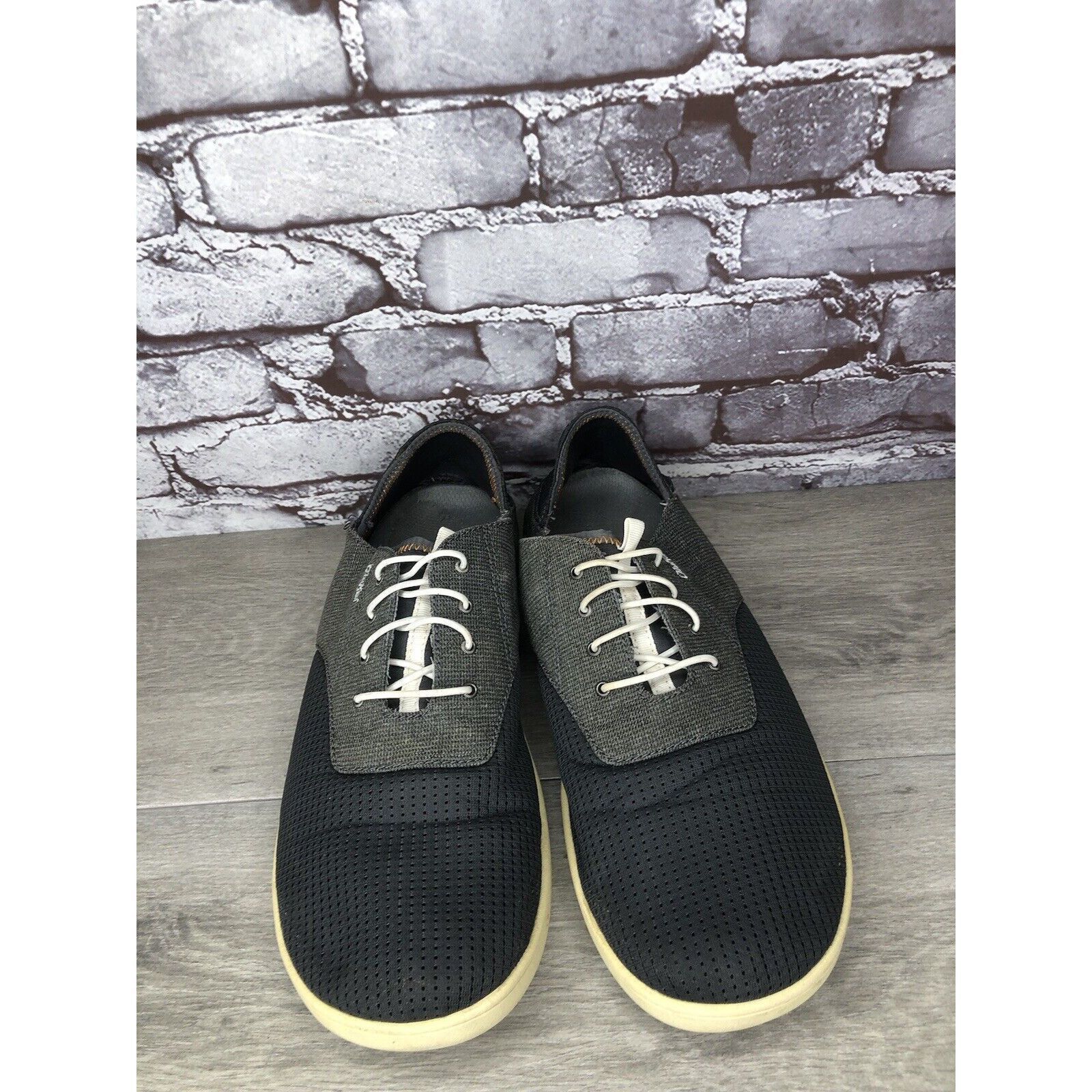 Olukai OluKai Nohea Moku Textile Blue Gray Casual Lace Drop Heel Sh Size US 13 / EU 46 - 24 Thumbnail