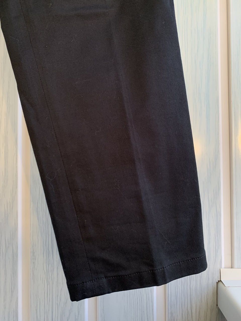 Prada × Vintage Prada Women’s 2011 Black Tab Cotton Straight Trousers Size 30" / US 8 / IT 44 - 4 Thumbnail