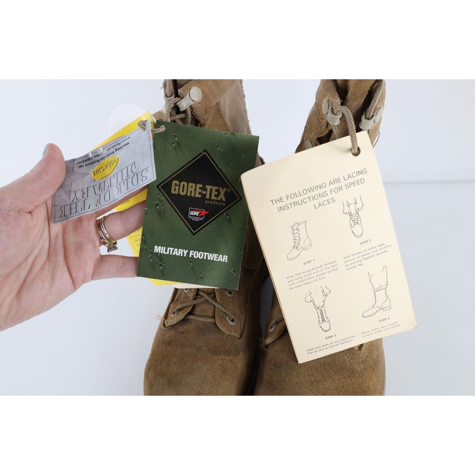 Vintage Deadstock Vintage Military Suede Leather Gortex Combat Boots Size US 7 / EU 40 - 6 Thumbnail