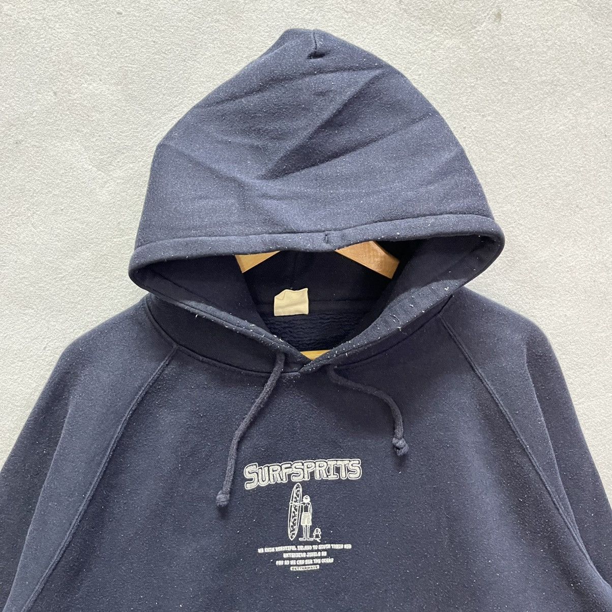 Vintage Surf Sprits Graphic Hoodie Black Surf Style Pullover Size US L / EU 52-54 / 3 - 4 Thumbnail