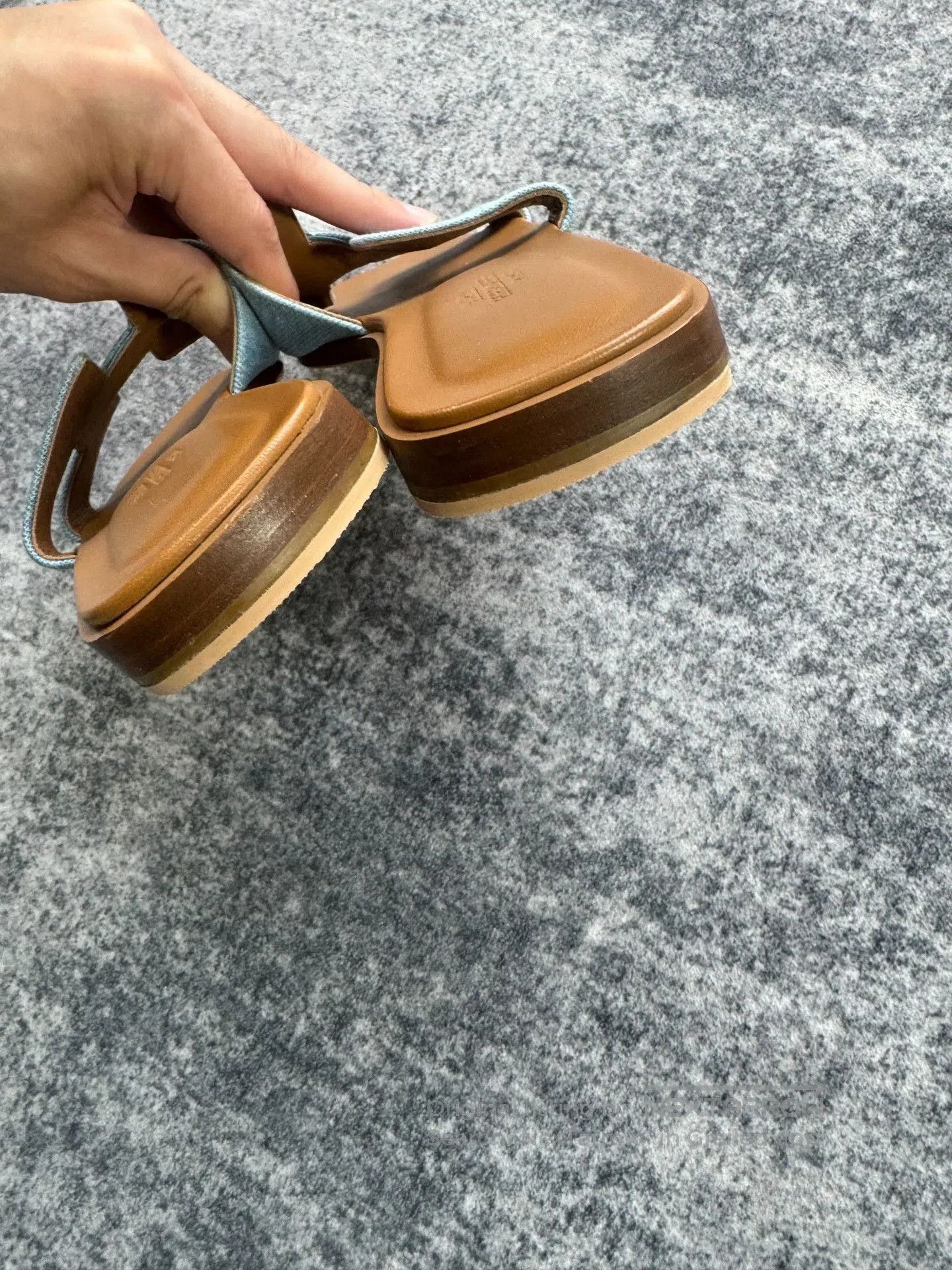 Other Hermes Denim Blue H Slippers. Size US 6 / IT 36 - 5 Thumbnail