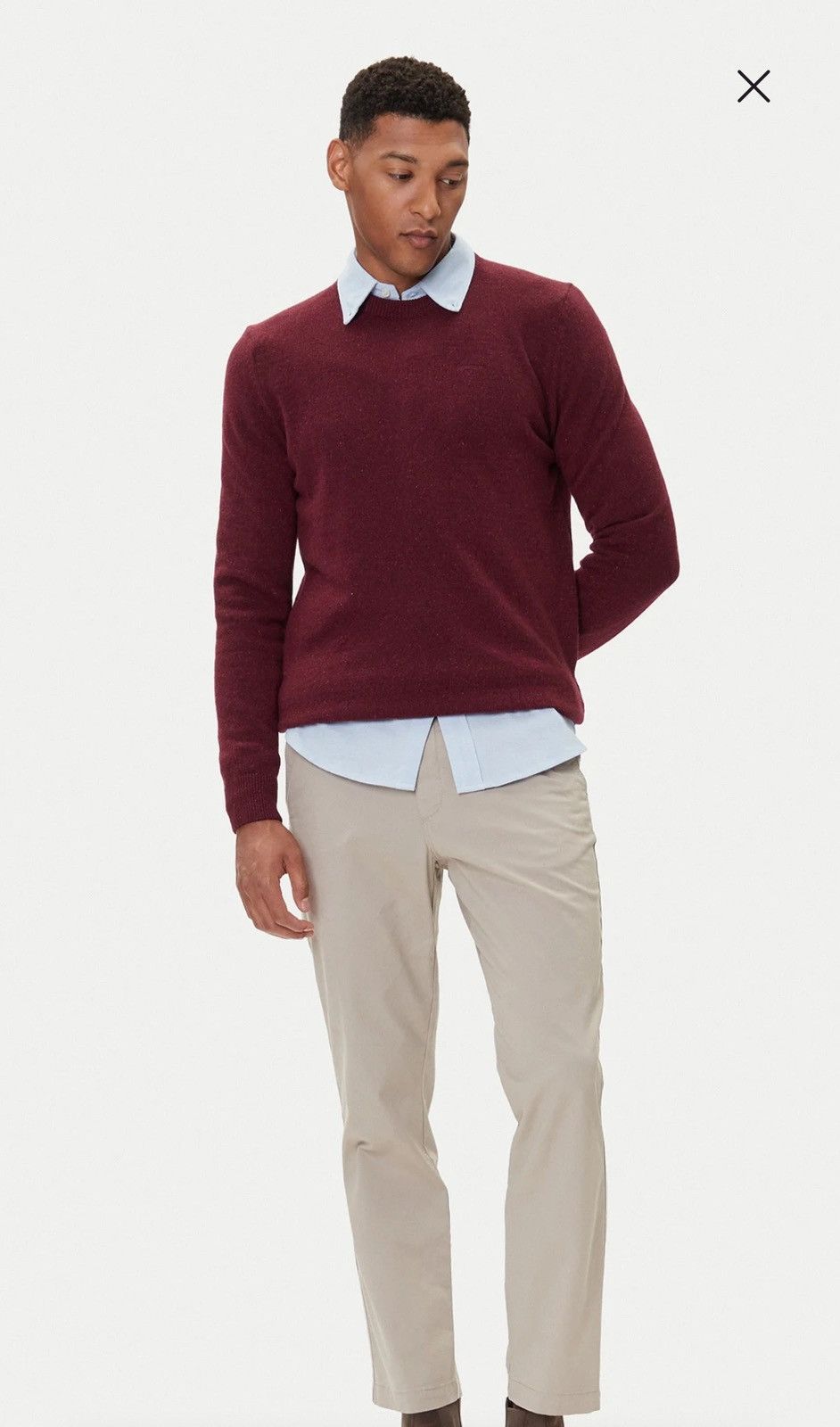 Barbour Vintage Barbour Burgundy Wool Sweater Crewneck Size US M / EU 48-50 / 2 - 2 Thumbnail