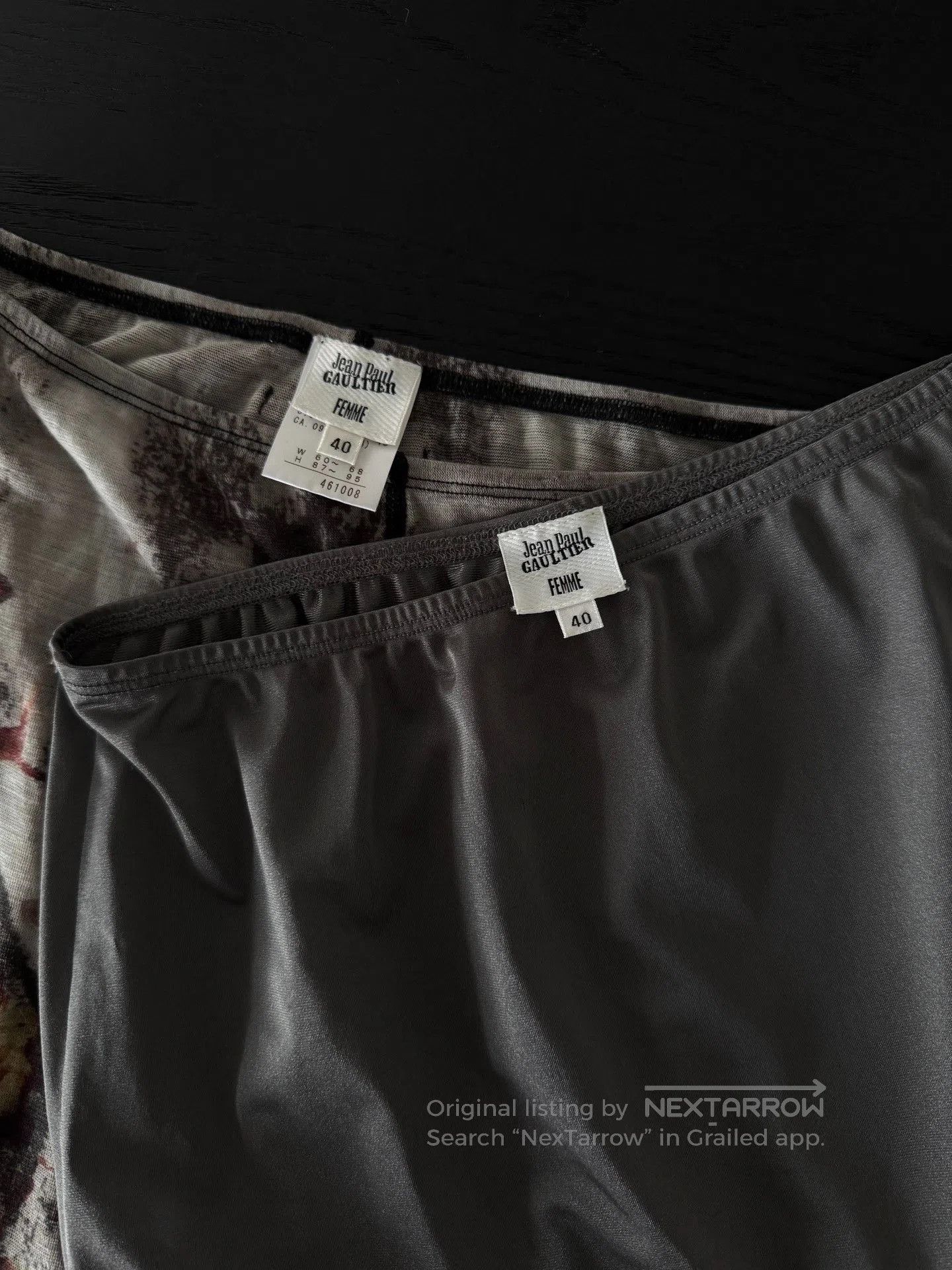 Jean Paul Gaultier Jean Paul Gaultier Tulle Portrait Skirt. Size 39" - 3 Thumbnail