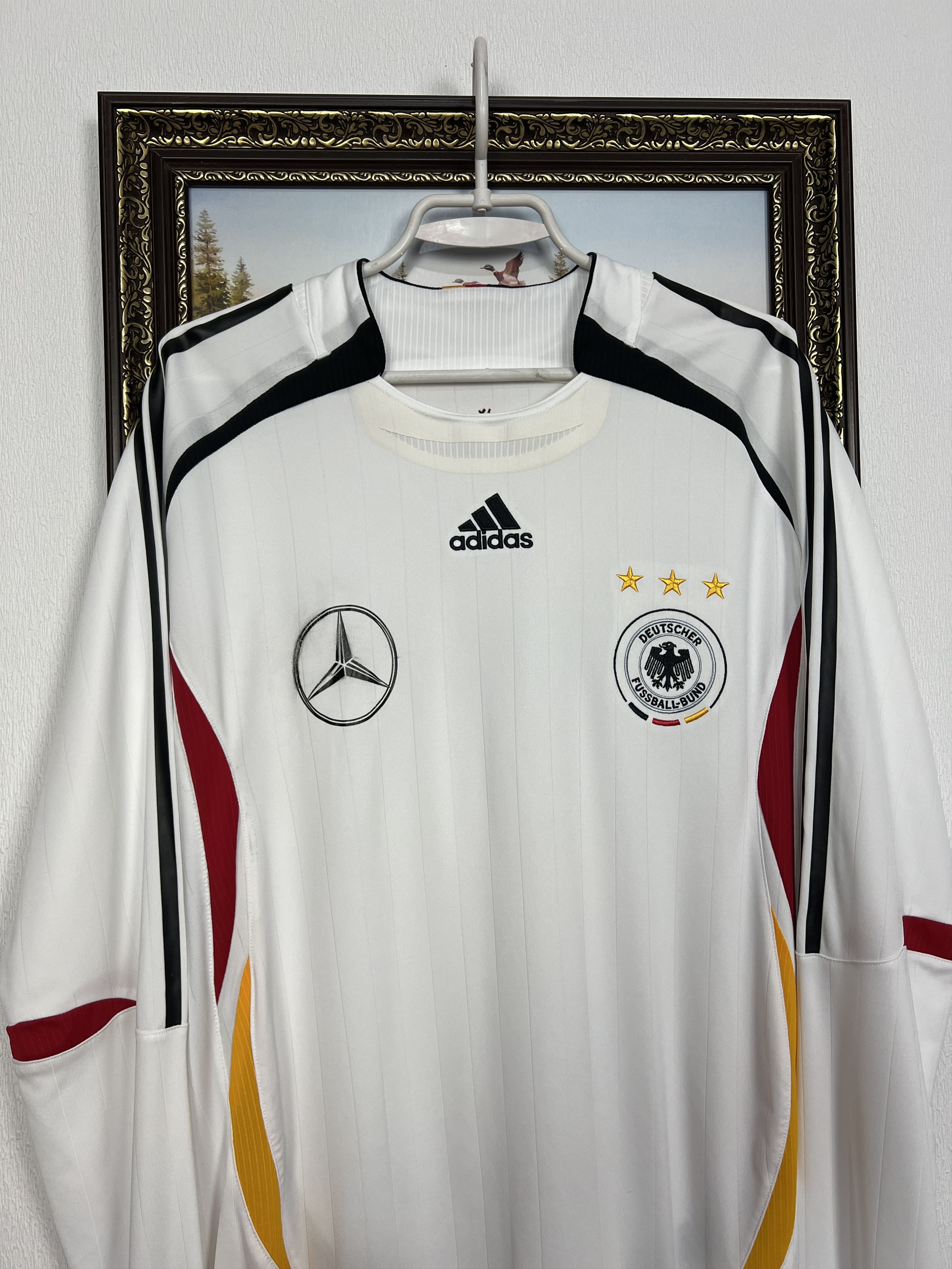 Adidas Germany football shirt Player Long Sleeve Jersey Trikot Size US XL / EU 56 / 4 - 2 Thumbnail