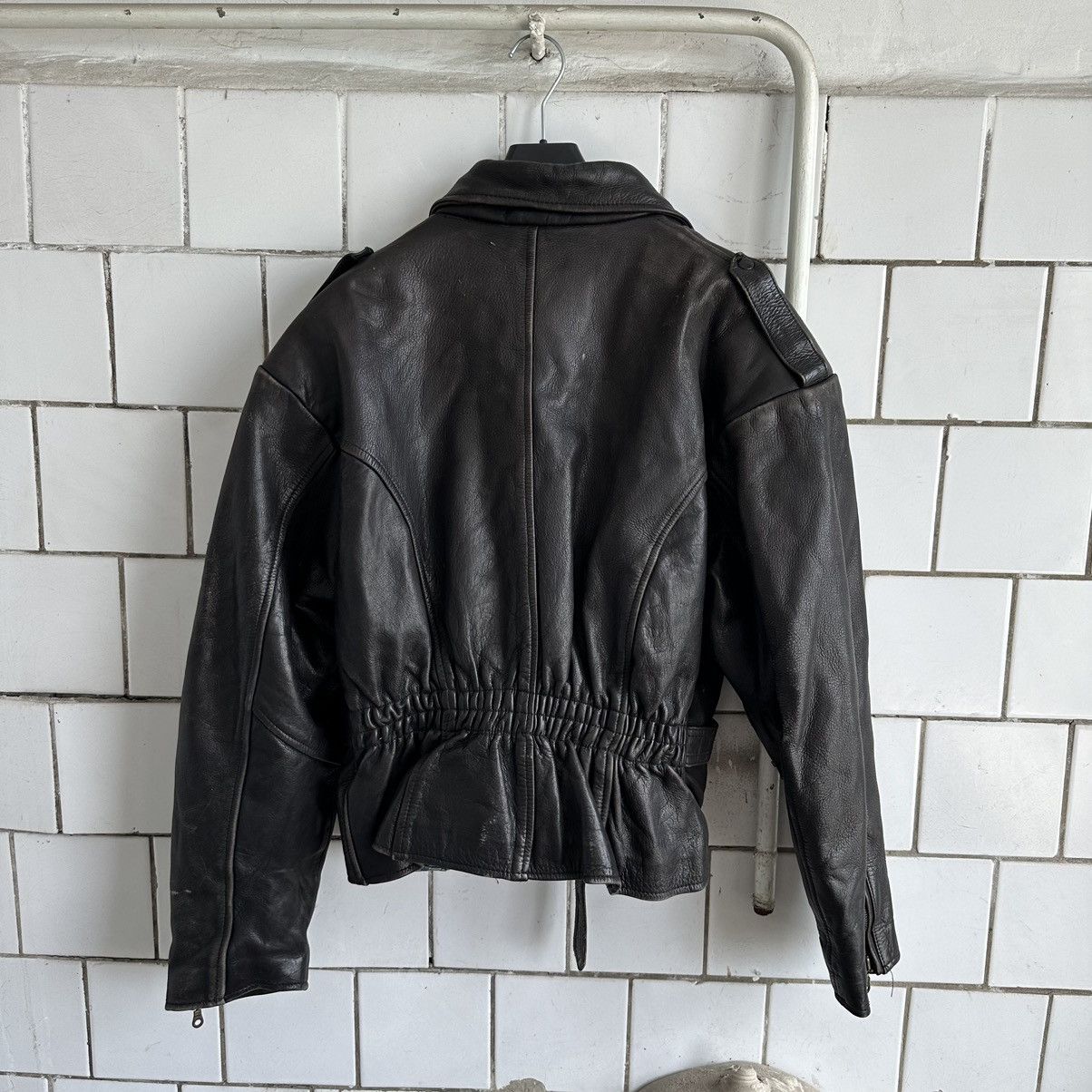 Vintage Vintage Moto Leather Jacket Style USA 90s Y2K Size US L / EU 52-54 / 3 - 2 Thumbnail