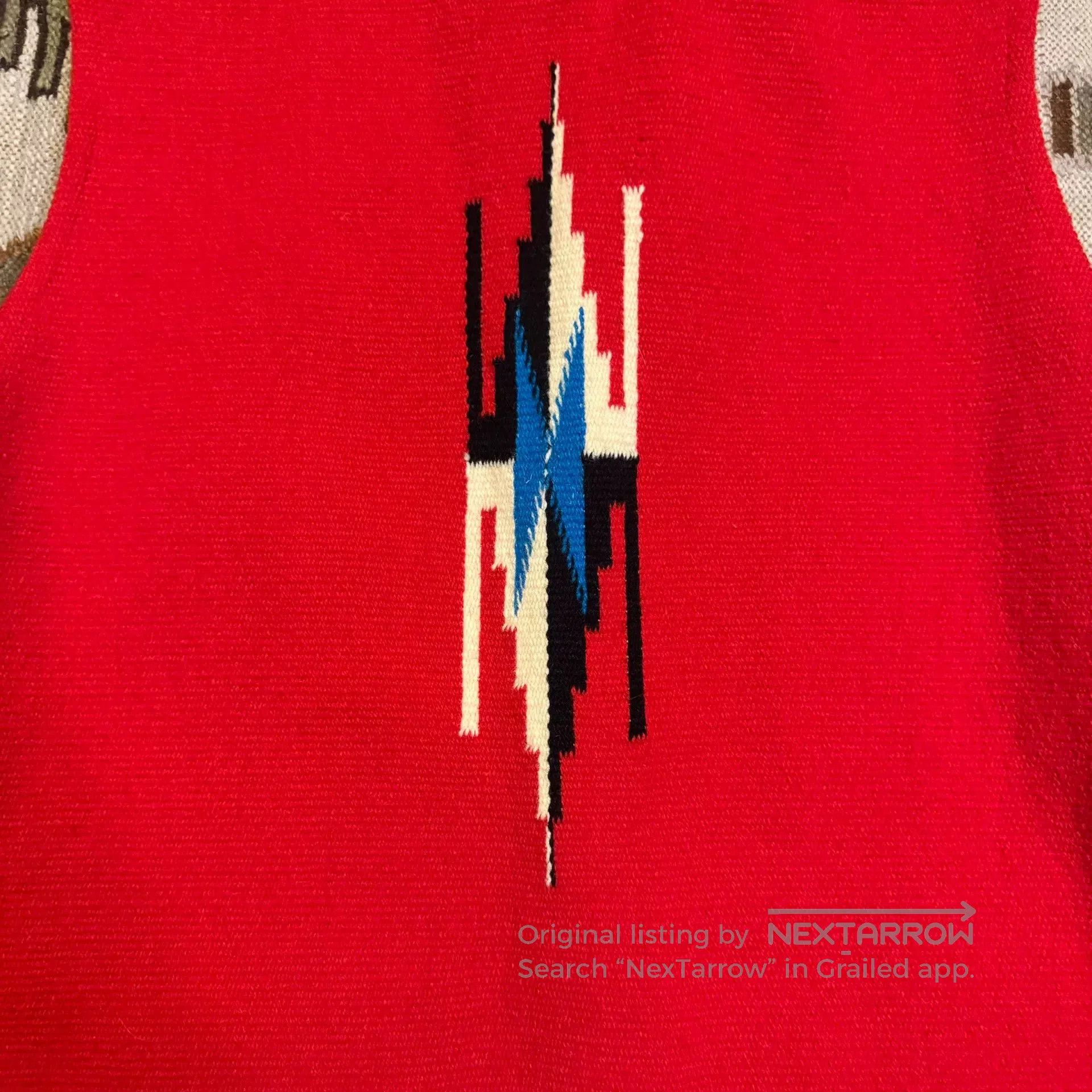 Vintage Handcrafted Wool Navajo Vest. Size US M / EU 48-50 / 2 - 6 Thumbnail