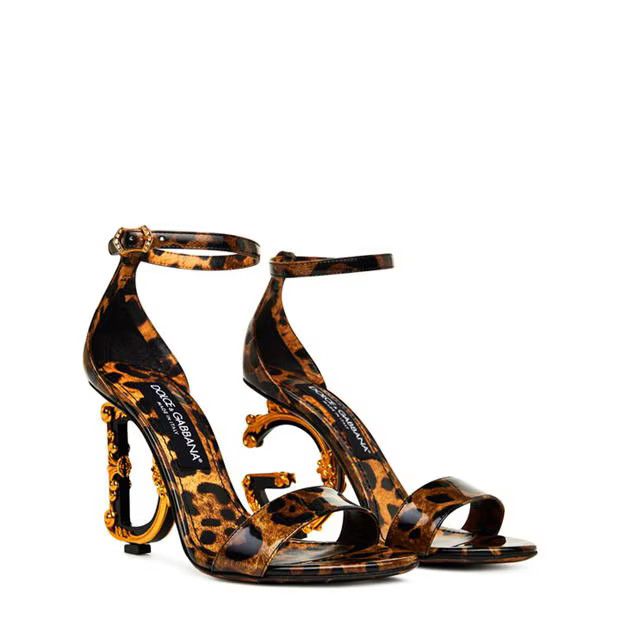 Dolce & Gabbana o1g2r1mq1024 Heeled Sandals in Leopard Size US 8 / IT 38 - 3 Thumbnail