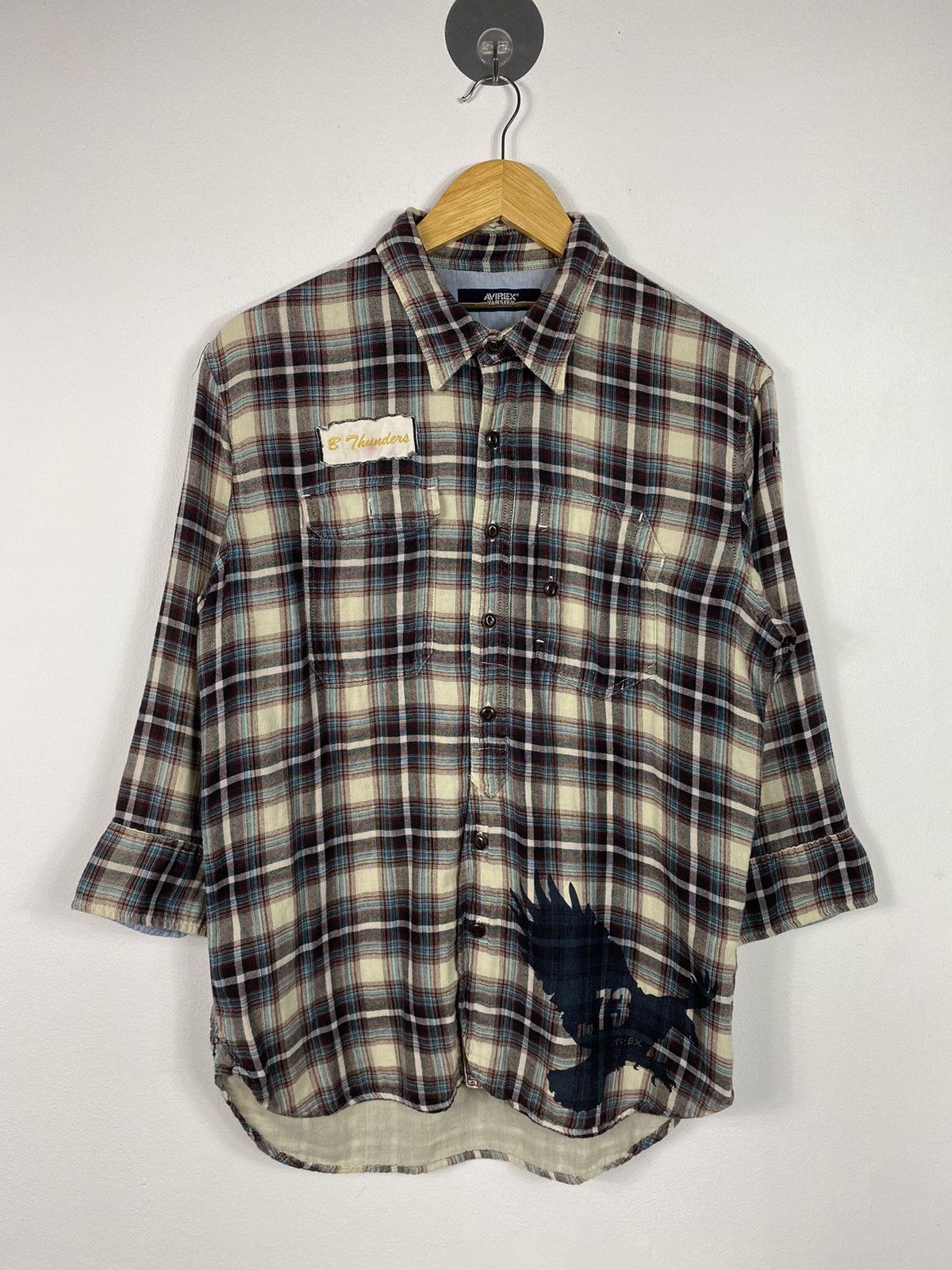 Avirex Avirex Flannel Button Up Shirt Size L / US 10 / IT 46 - 1 Thumbnail