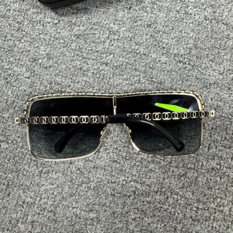Chanel chanel double c logo leather sunglasses Size ONE SIZE - 3 Thumbnail