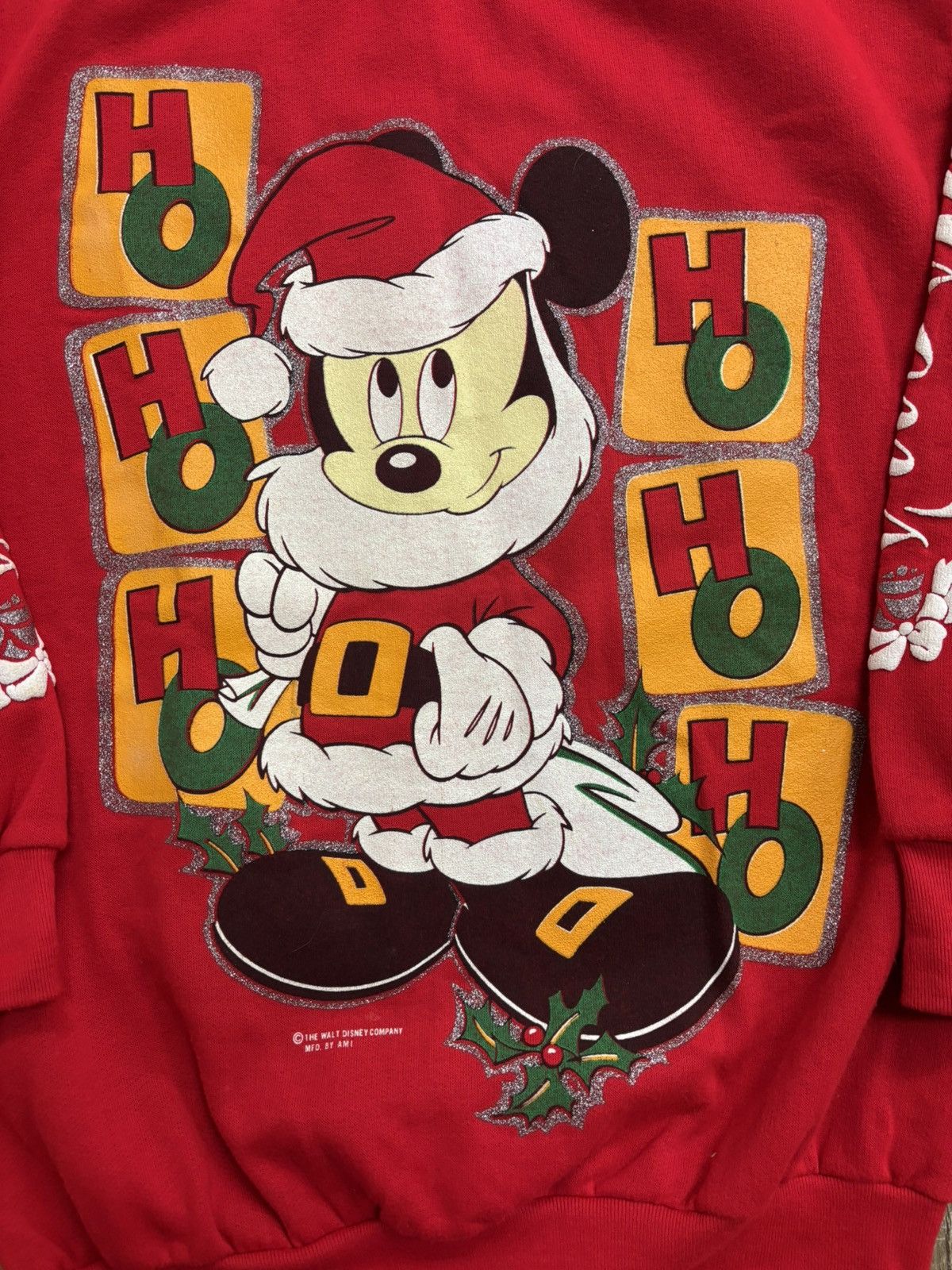 Mickey Mouse Vintage 80s Christmas Mickey Mouse Size M / US 6-8 / IT 42-44 - 2 Thumbnail