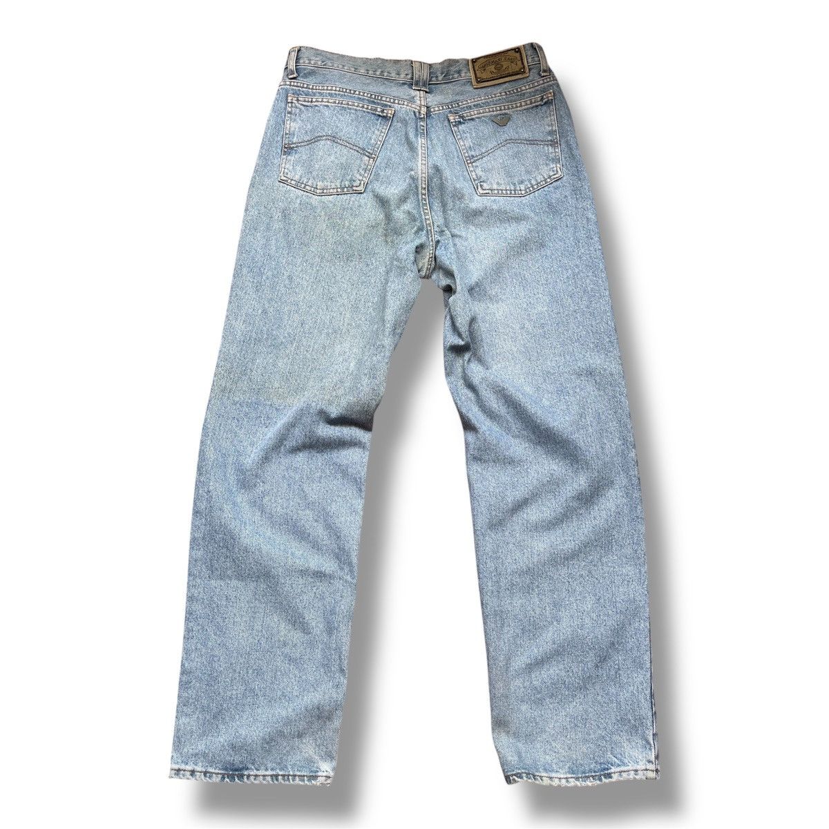 Armani VINTAGE ARMANI JEANS ITALY BAGGY LOOSE BLUE DENIM Size US 36 / EU 52 - 4 Thumbnail