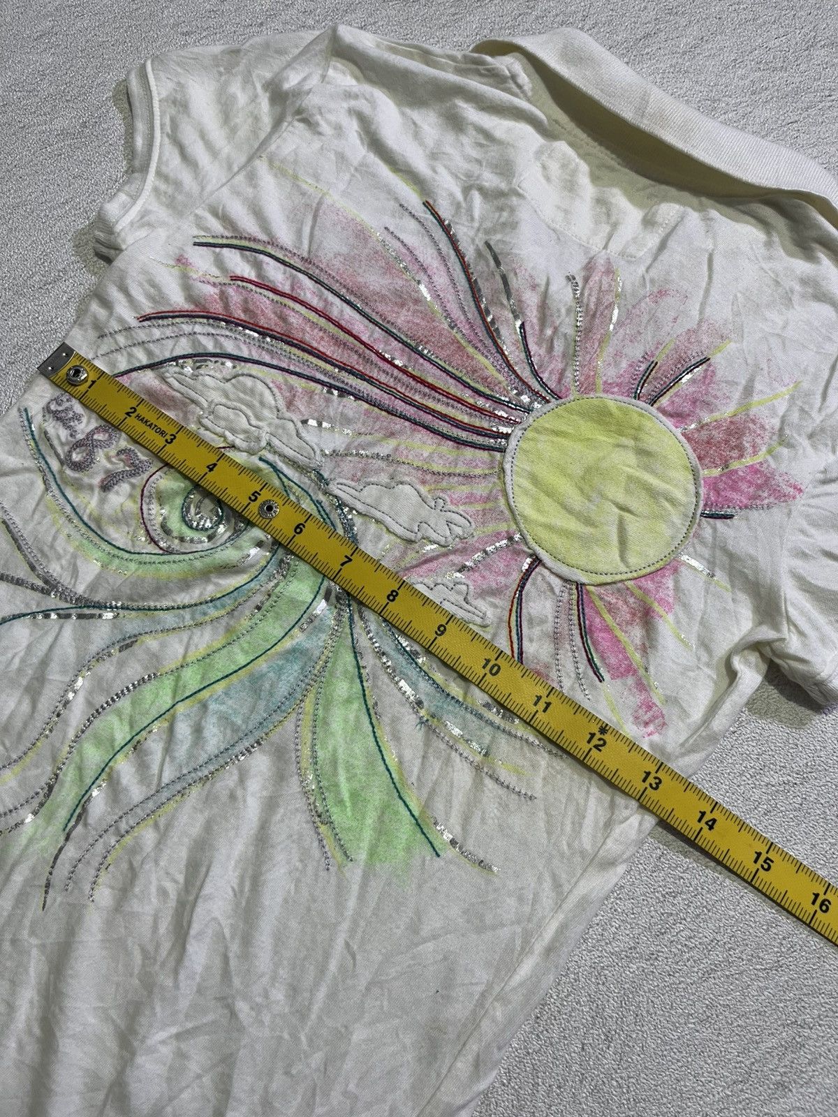 Hysteric Glamour Y2K AERO POS TALE SHORT SLEEVE T-SHIRT WITH EMBROIDERY STYLE Size S / US 4 / IT 40 - 12 Thumbnail
