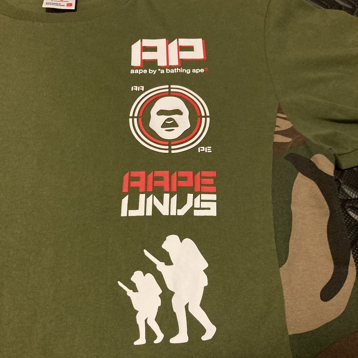 Aape × Bape A Bathing Ape Bape AAPE Camo T-Shirt Size US L / EU 52-54 / 3 - 3 Thumbnail