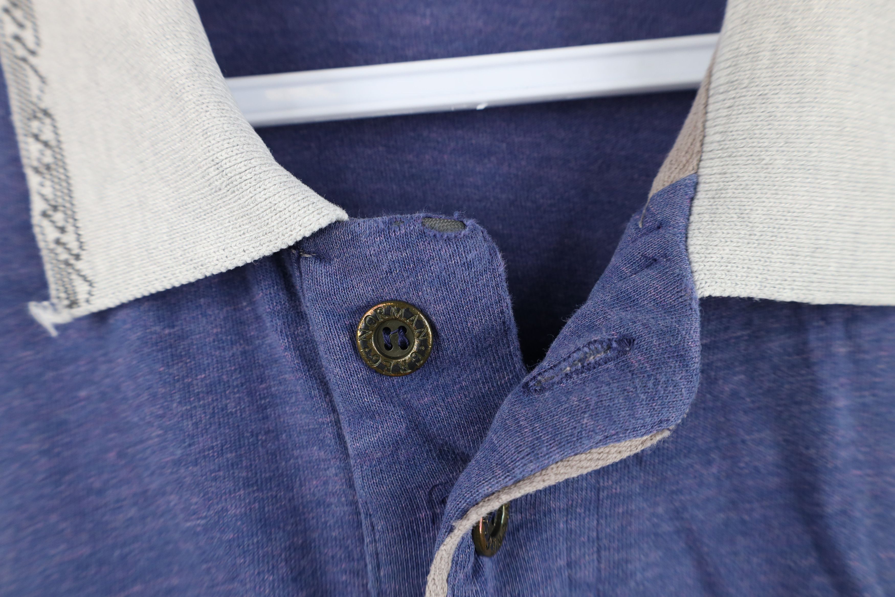 Reebok Vintage 90s Reebok Greg Norman Knit Golf Polo Shirt Blue Size US M / EU 48-50 / 2 - 6 Thumbnail