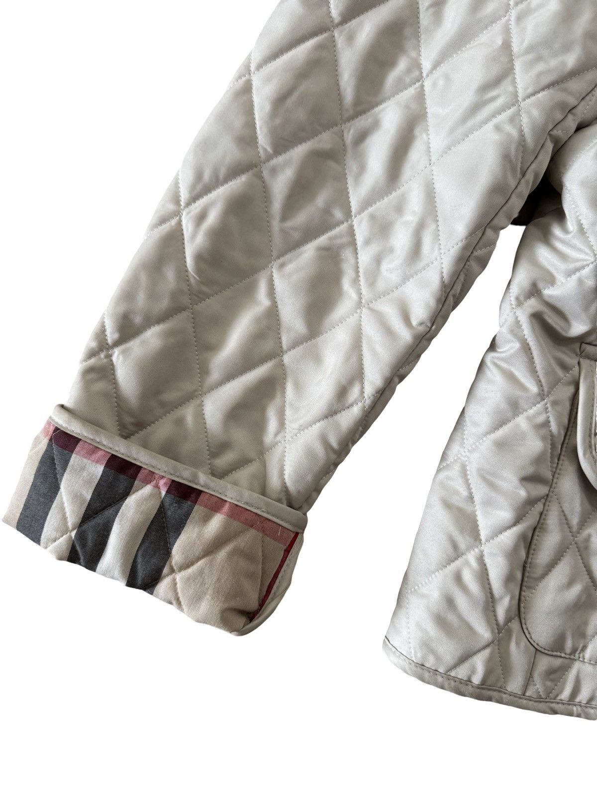 Burberry × Burberry Prorsum Burberry Nova Check Diamond Quilted Beige Barn Button Jacket Size M / US 6-8 / IT 42-44 - 7 Thumbnail