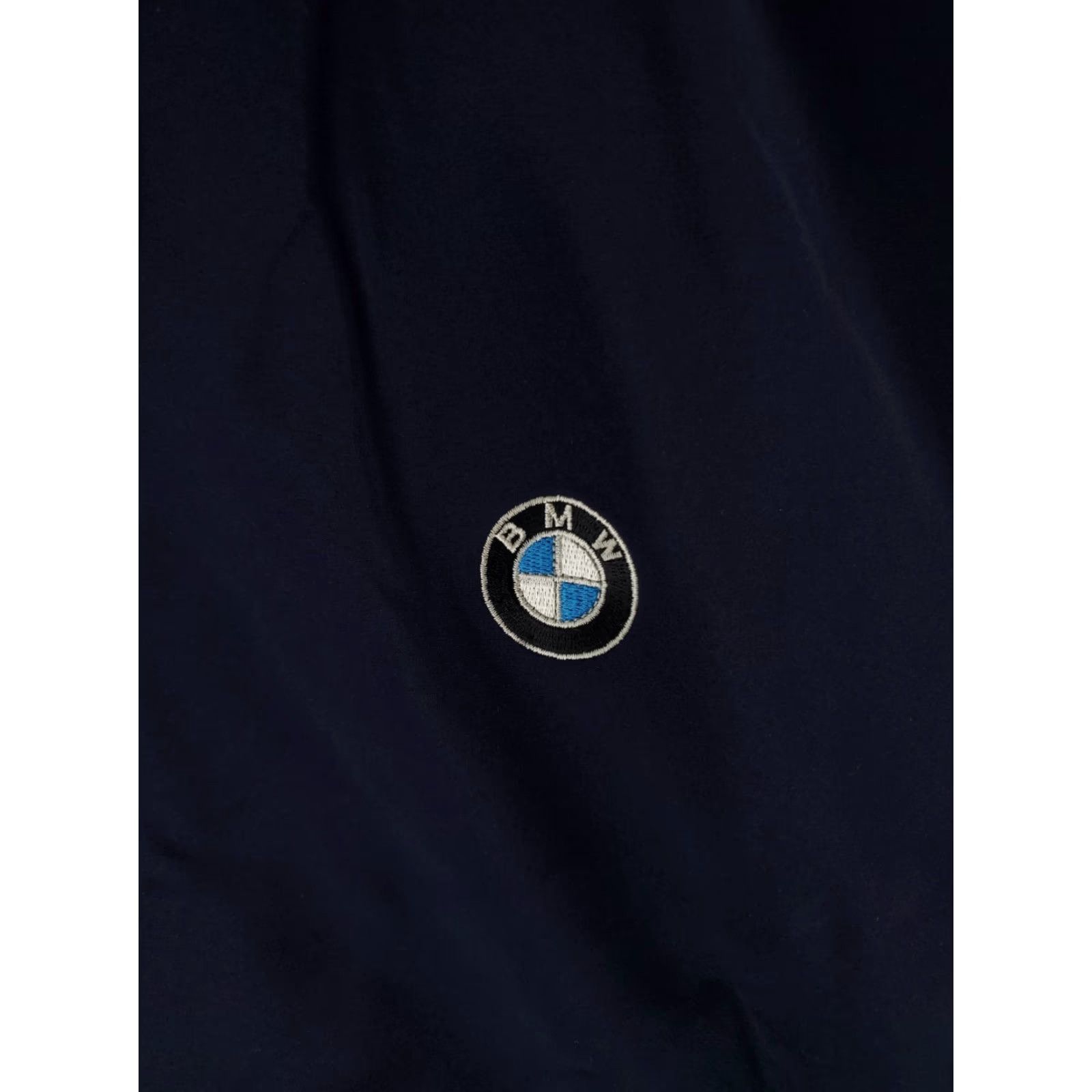 BMW BMW Full Zip Jacket Windbreaker Mens XL Navy Blue Softshell Hooded Jacket Size US XL / EU 56 / 4 - 2 Thumbnail