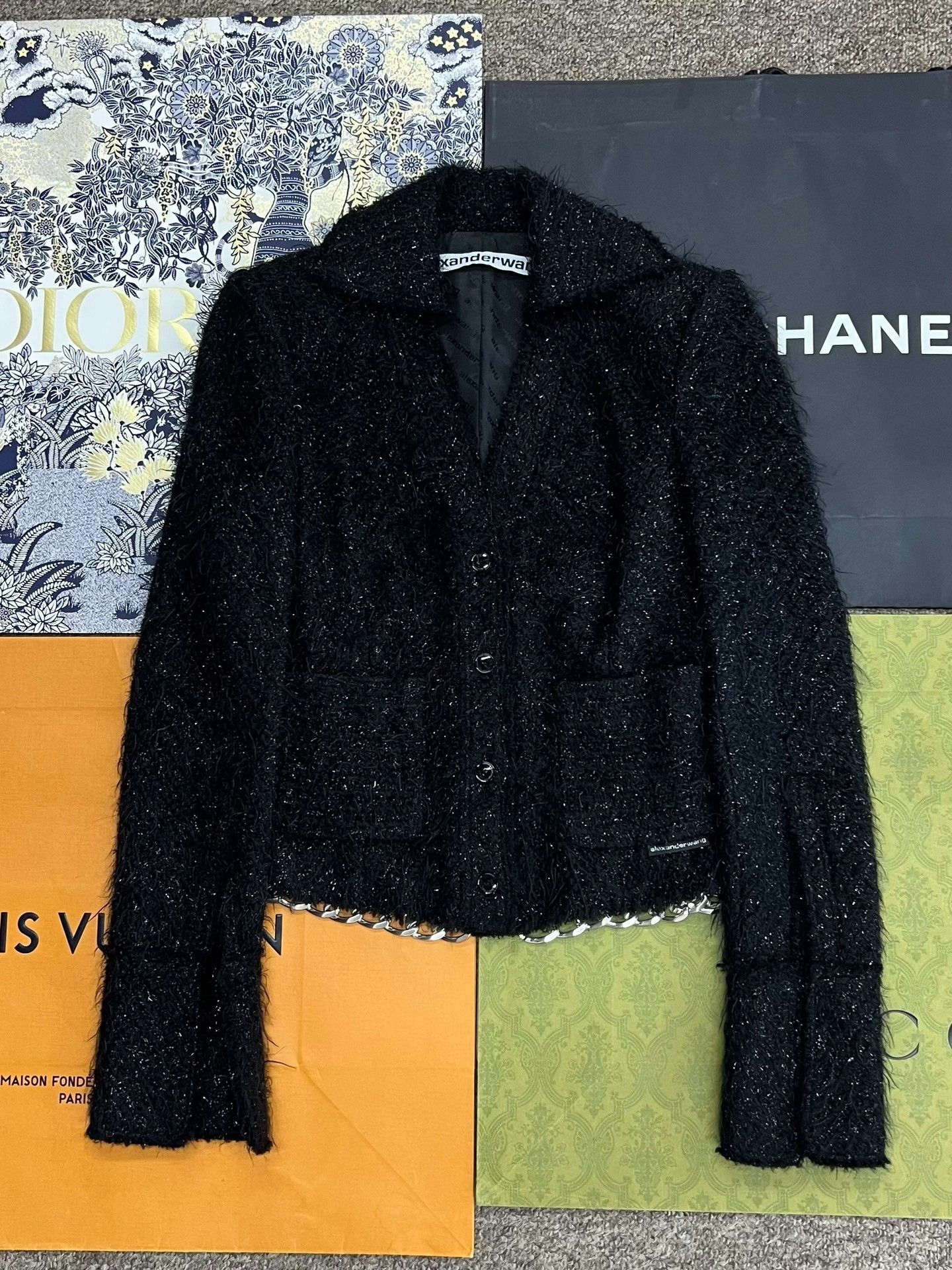 Alexander Wang Alexander Wang Chain Tweed Coat Size M / US 6-8 / IT 42-44 - 1 Thumbnail