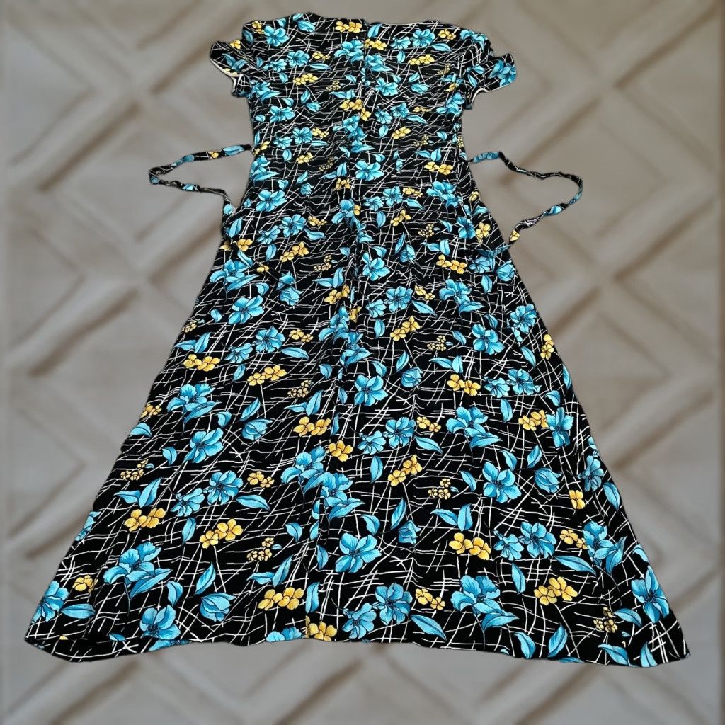 elegant evening dress for women A Line Floral Tulle V-Neck Short Sleeve Formal Evening Dress