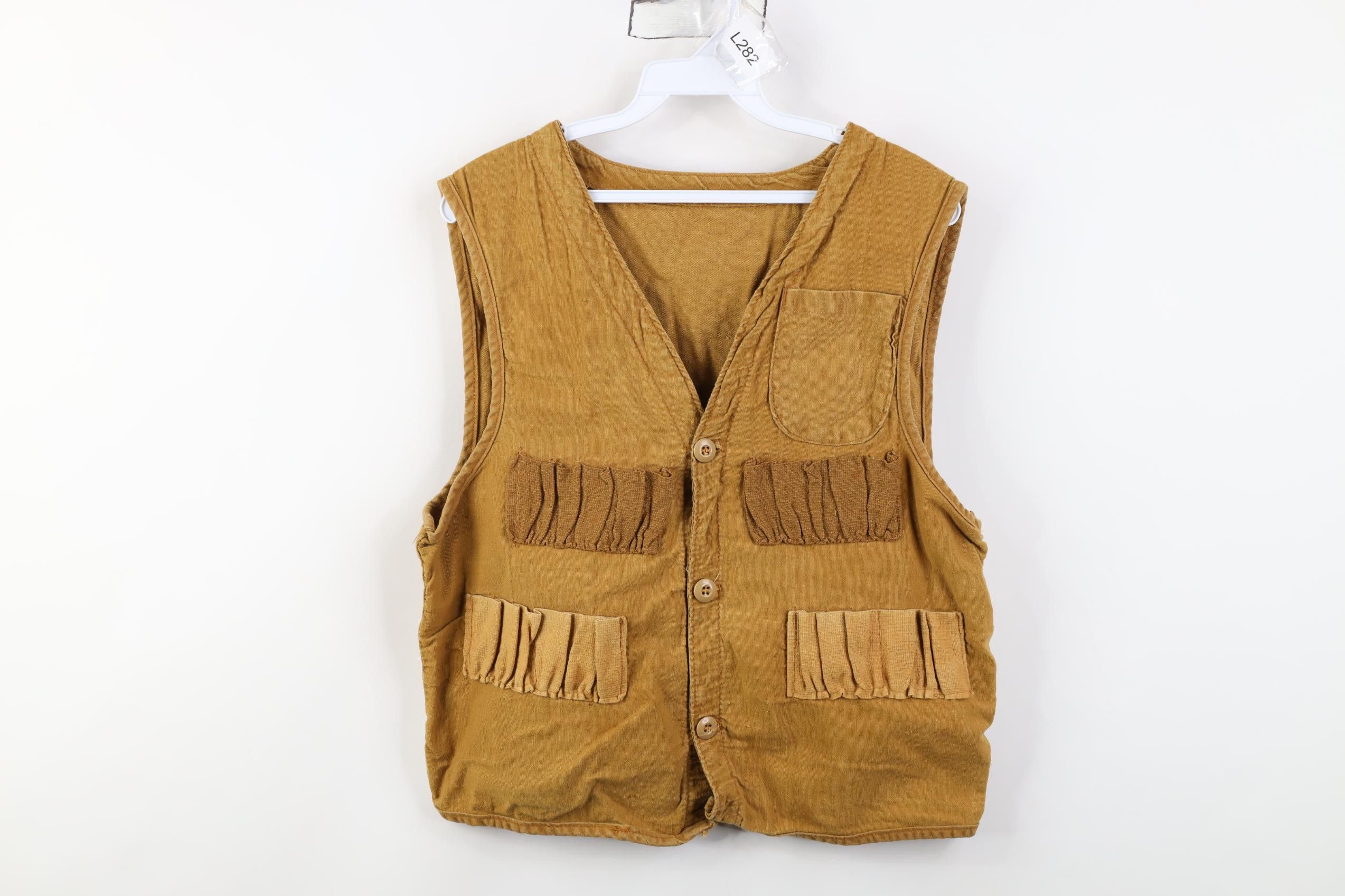 Vintage Vintage 60s Streetwear Hunting Shooting Vest Jacket USA Size US S / EU 44-46 / 1 - 1 Thumbnail