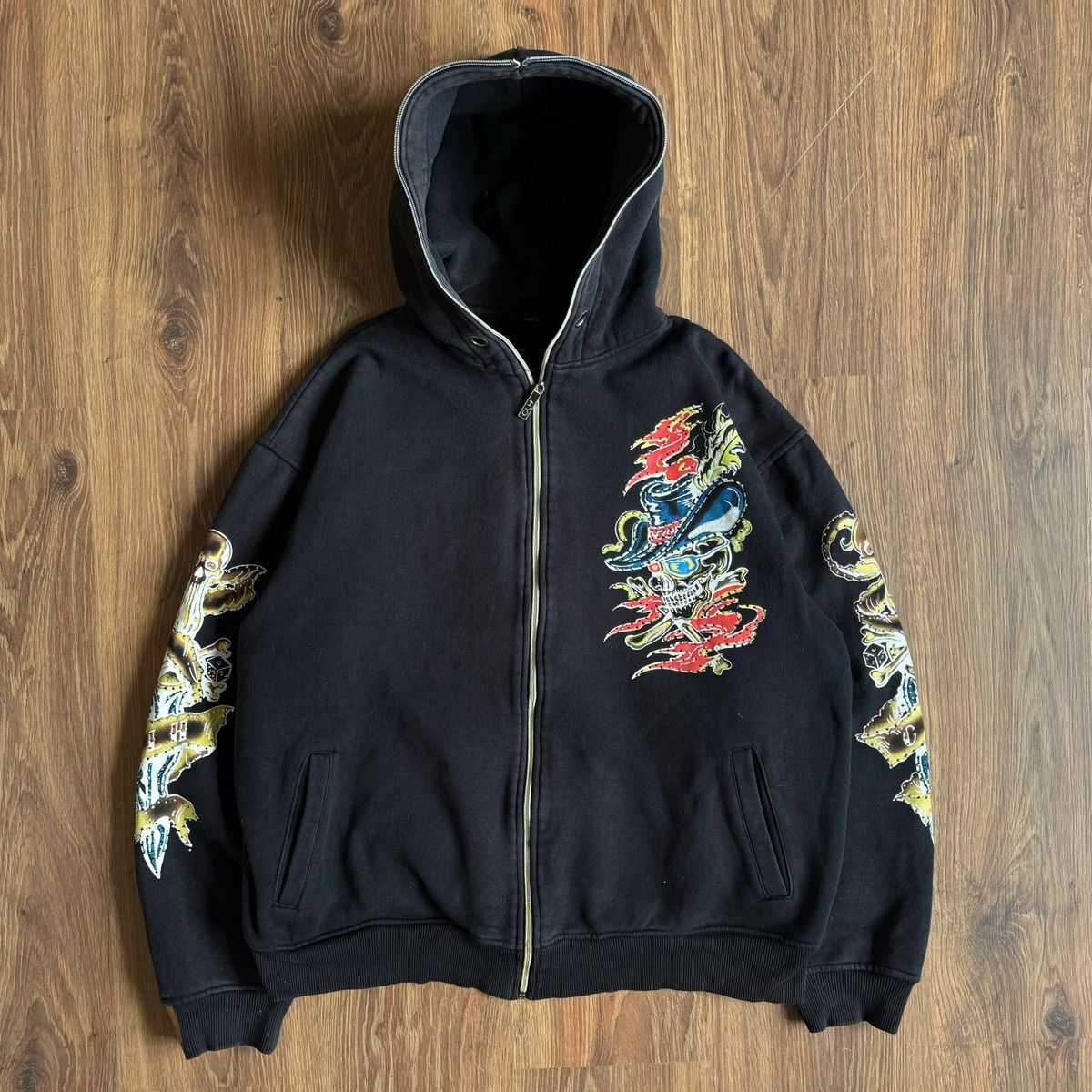 Band Tees × Vintage CLH Creating Limitless Heights Skull Print Hoodie Streetwear Size US M / EU 48-50 / 2 - 2 Thumbnail