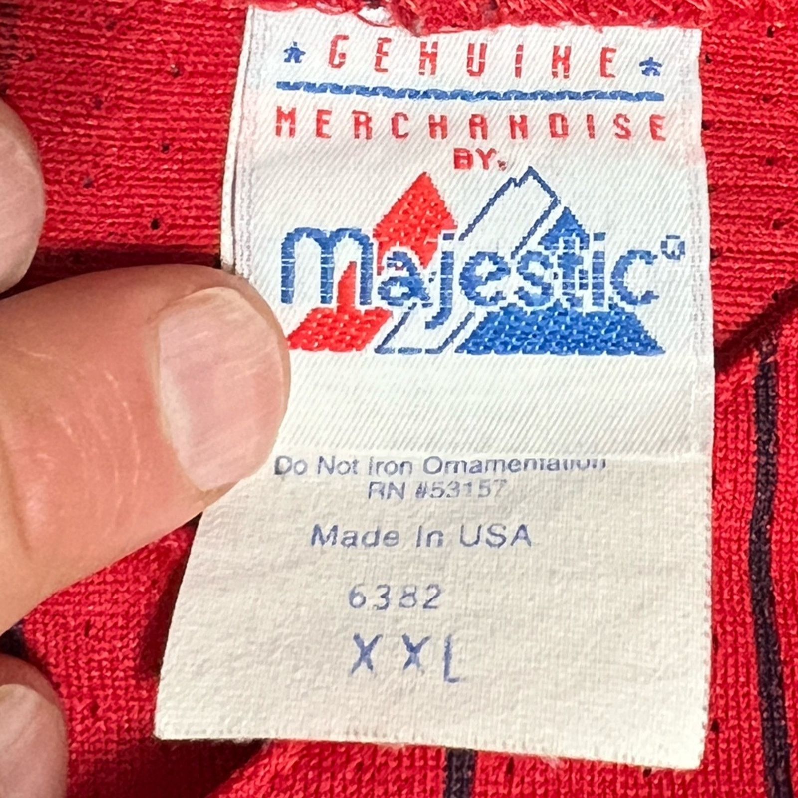 Majestic Vintage New York Yankees Majestic Pin Stripe Jersey Red USA Size US XXL / EU 58 / 5 - 7 Thumbnail