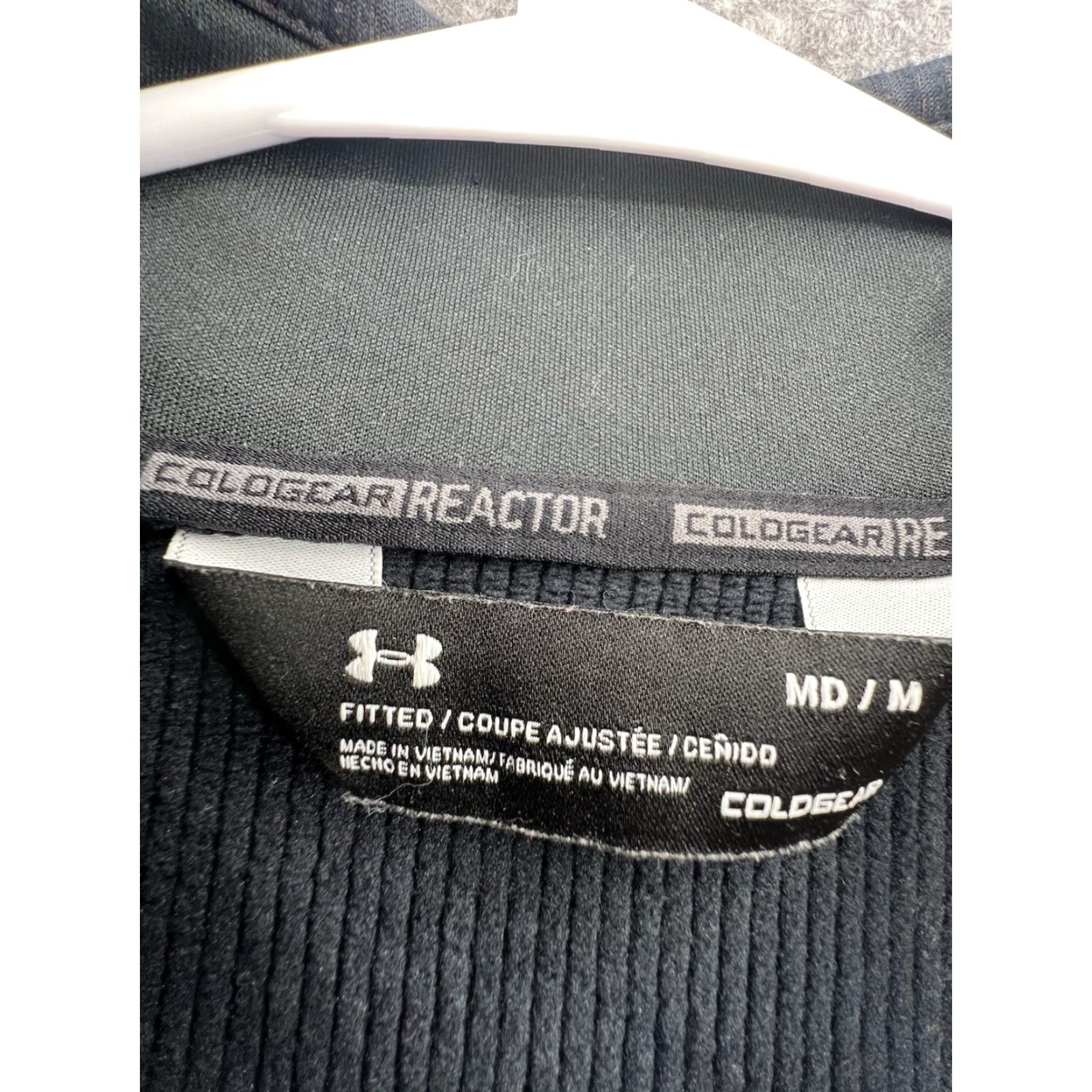 Under Armour Under Armour Men's Black ColdGear Reactor 1/4 Zip Mock Neck Pullover Size M Size US M / EU 48-50 / 2 - 5 Thumbnail