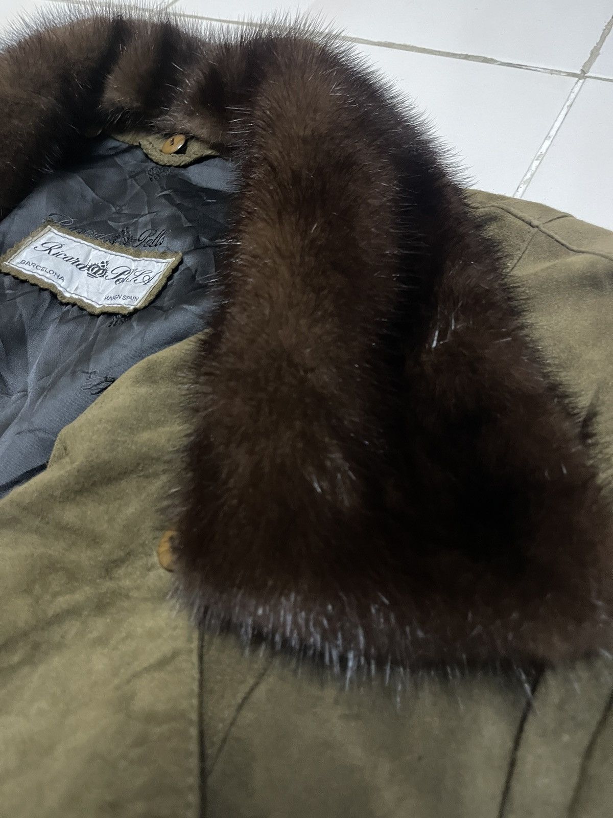 Pelle Pelle VINTAGE RICHARD PELL MOLE SKIN MINK COLLAR JACKET Size US L / EU 52-54 / 3 - 4 Thumbnail