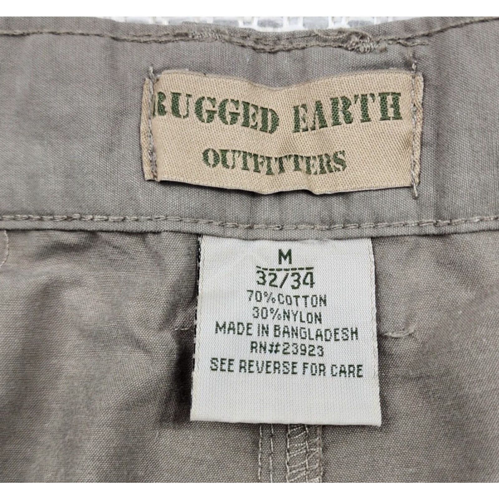 Vintage Rugged Earth Outfitters Pants Mens 34x24 Brown Convertible Cargo Hiking Outdoor Shirt Size US 34 / EU 50 - 4 Thumbnail