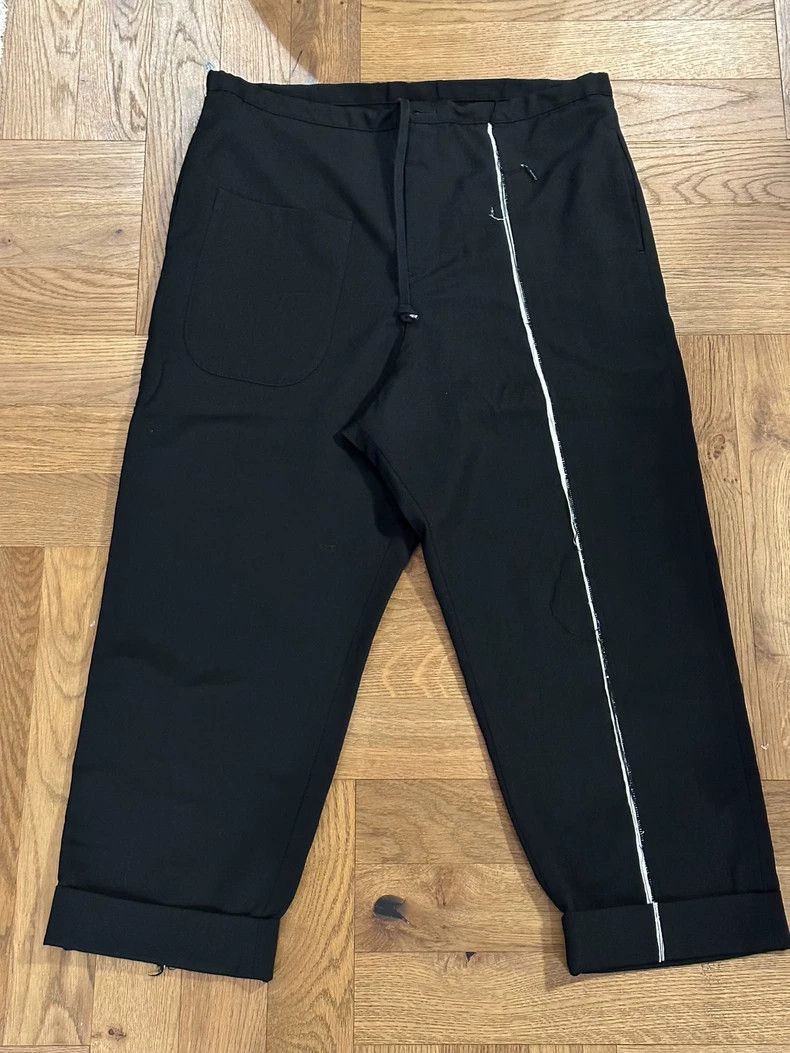 Yohji Yamamoto Yohji Yamamoto size 2 Black wool cropped pants 2506-Nextar Size 24" / US 00 / IT 34 - 1 Thumbnail