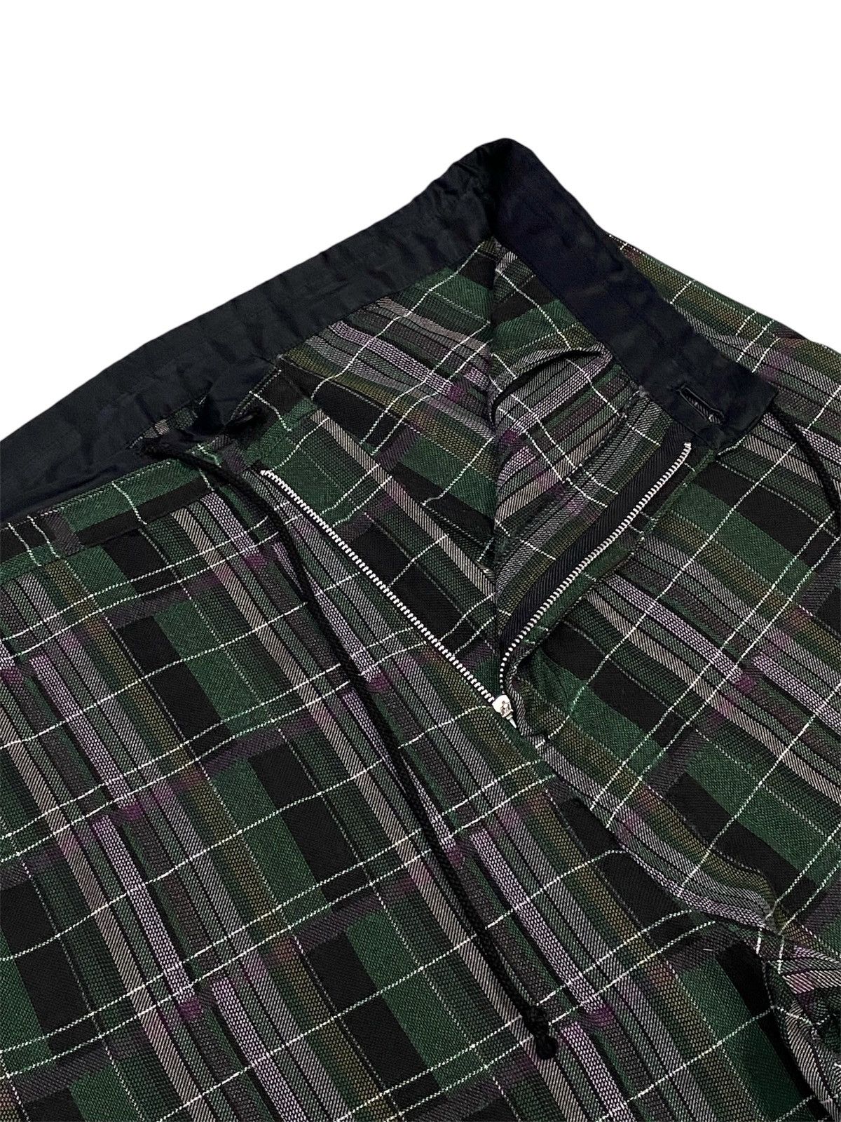 Y's Y’s Yohji Yamamoto Tartan Check Wide-Leg Trousers Size US 31 - 3 Thumbnail