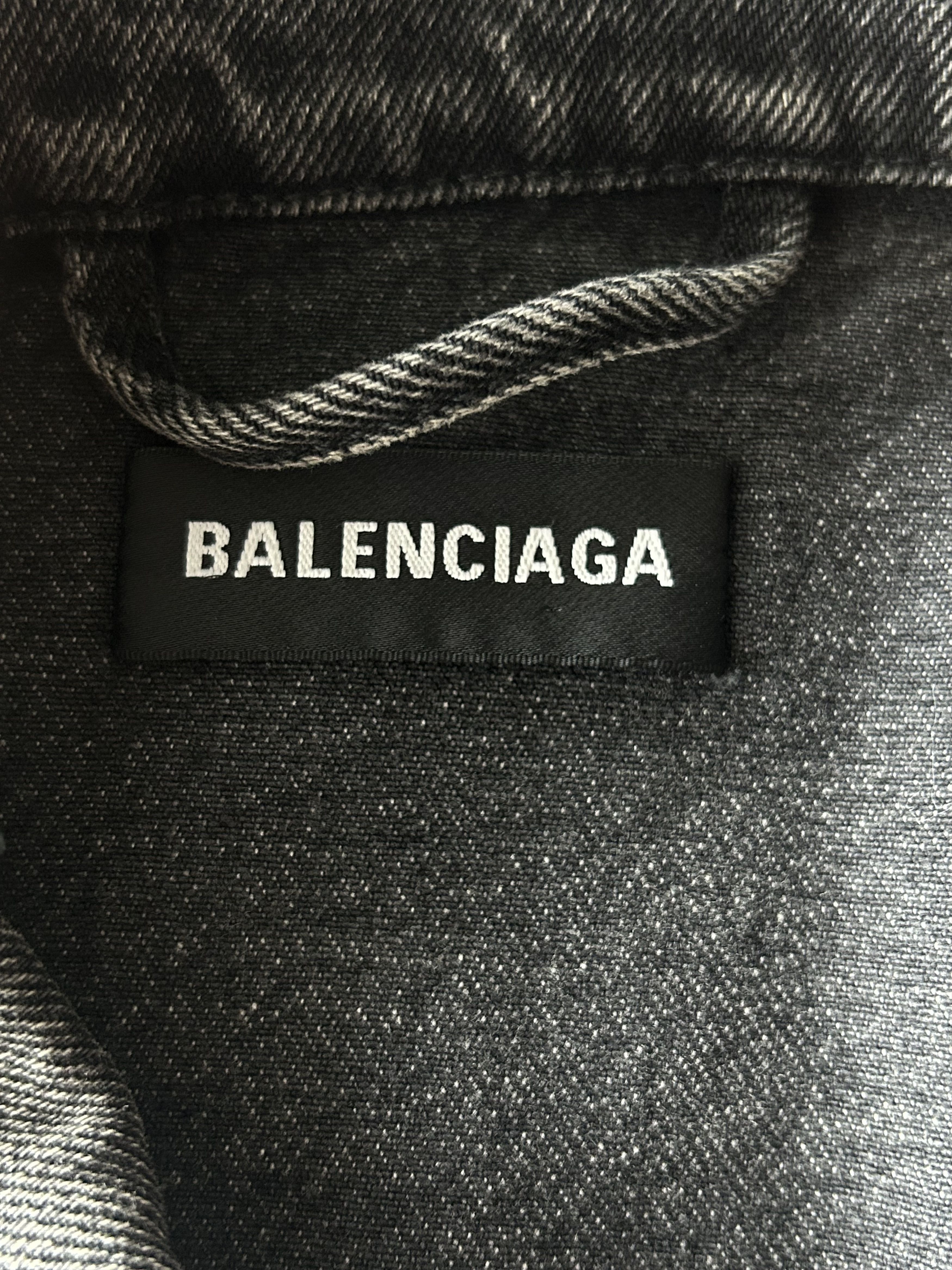 Balenciaga Balenciaga Black Denim Vest Size US XL / EU 56 / 4 - 3 Thumbnail