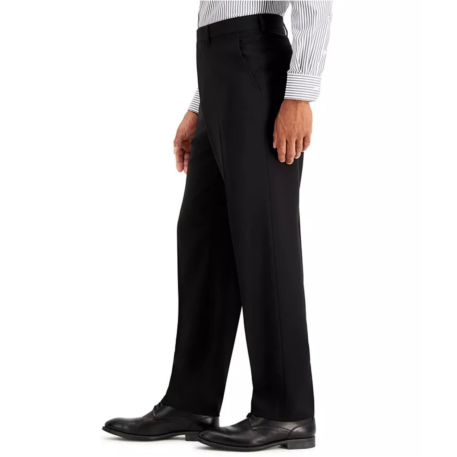 Nautica Nautica Men's Black Modern-Fit Dress Pants Size W36 L33 Size US 36 / EU 52 - 3 Thumbnail