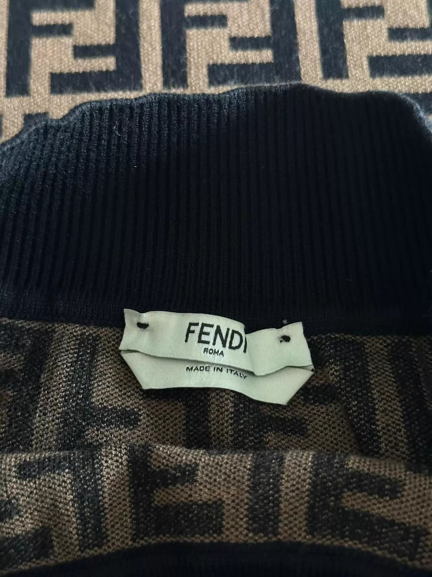 Fendi Fendi All-Over Logo Print Dress Women's 38 New Size 26" / US 2 / IT 38 - 3 Thumbnail