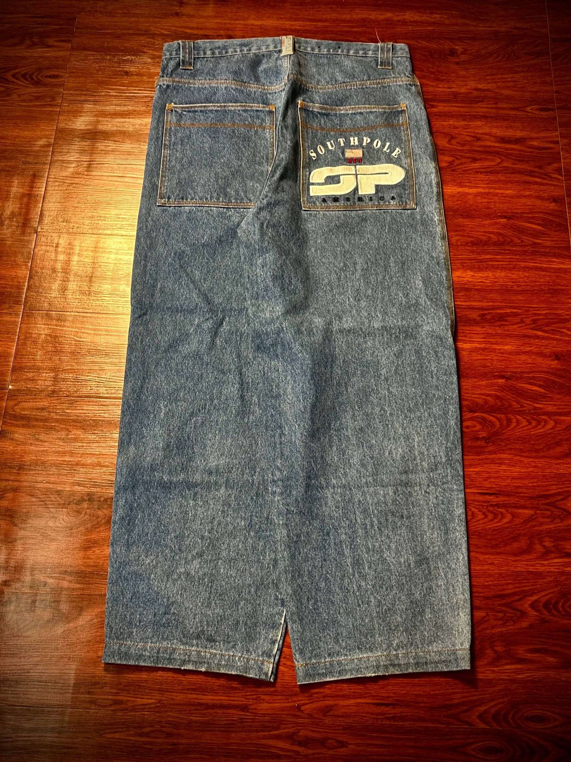 JNCO Vintage Y2K Big Logo Southpole Blue Denim Jeans Jnco Style Size US 36 / EU 52 - 1 Thumbnail