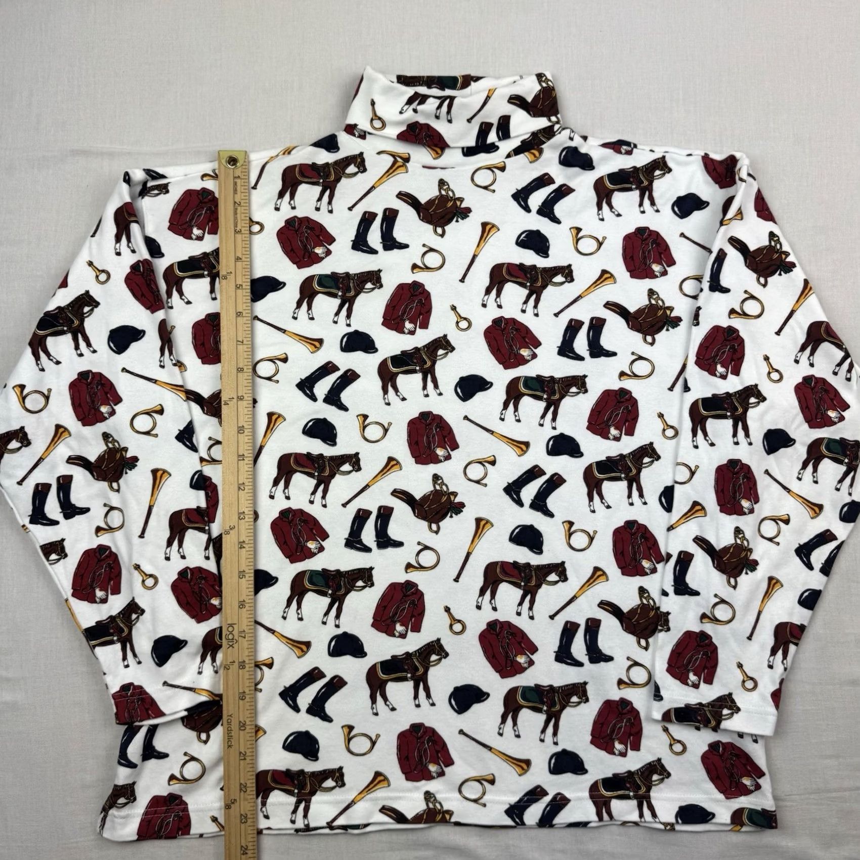 Vintage VINTAGE Bushwacker Equestrian Long Sleeve Turtleneck Womens L White Cotton Shirts Womens Medium? Size L / US 10 / IT 46 - 5 Thumbnail