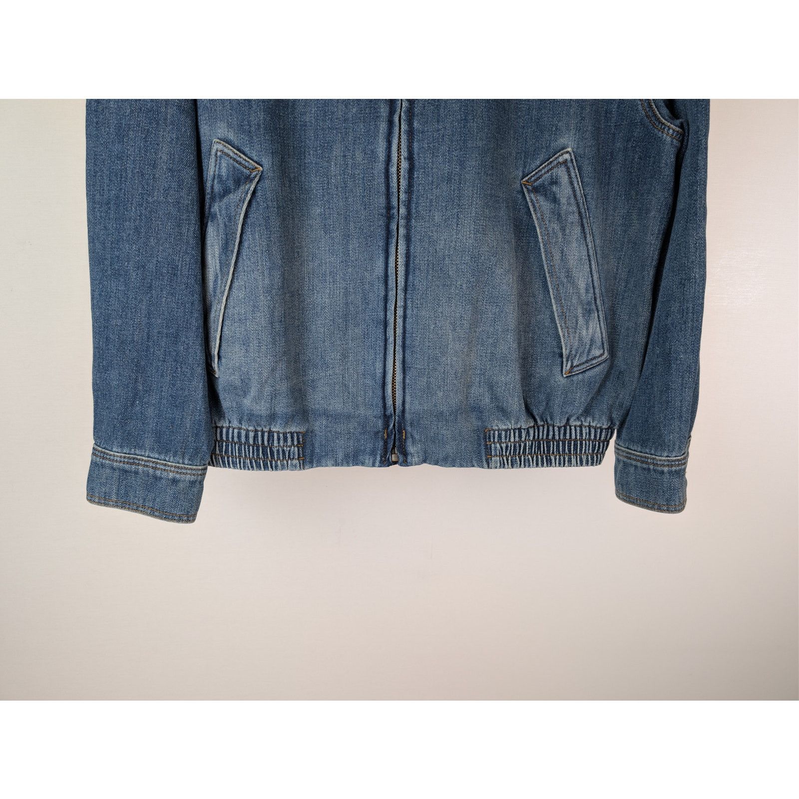 Loewe o1rshd1 Hybrid Denim Azul Zip-up Jacket in Blue Size US M / EU 48-50 / 2 - 4 Thumbnail
