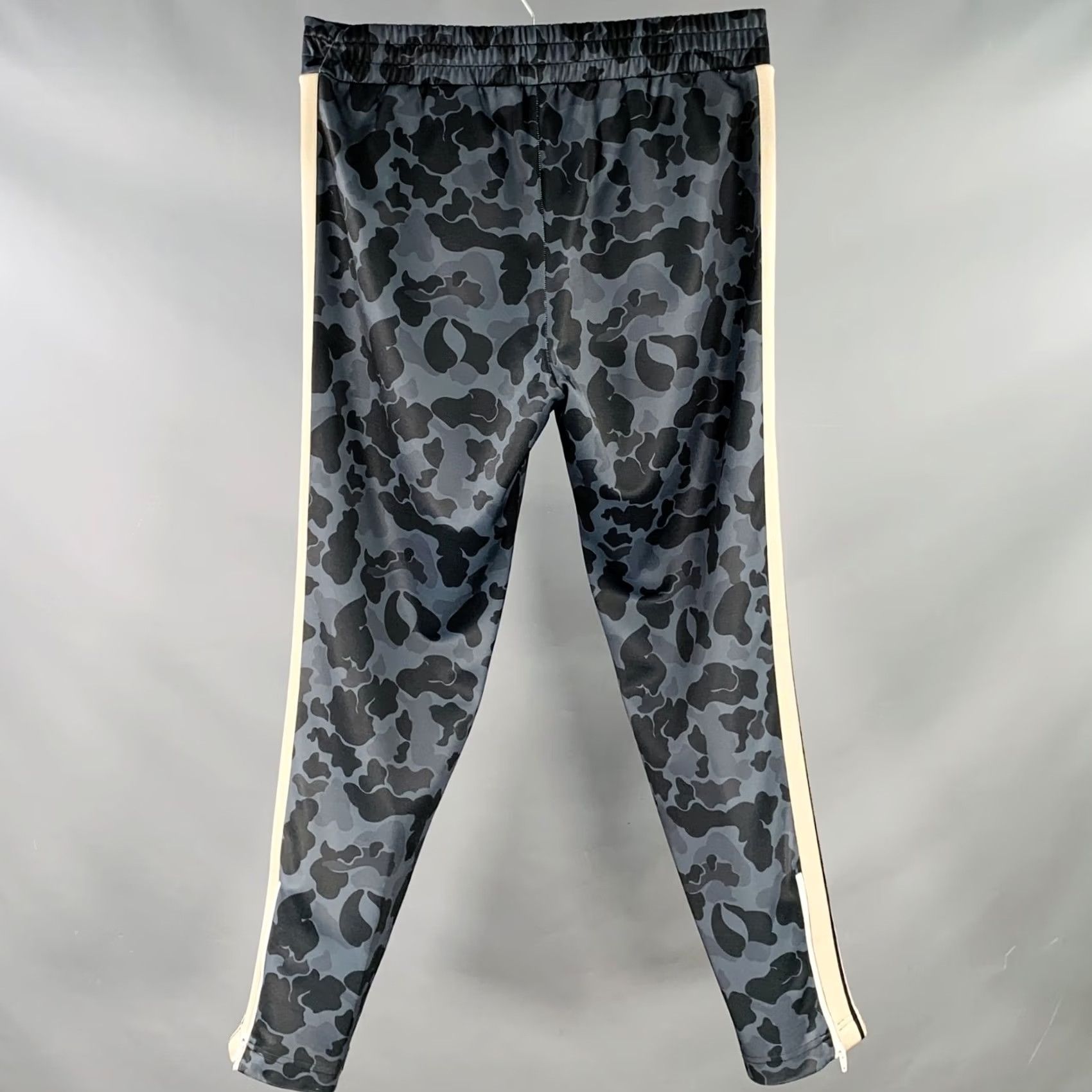 Palm Angels PALM ANGELS Drawstring Casual Pants Size XL Navy Black Camouflage Polyester Size US 36 / EU 52 - 3 Thumbnail