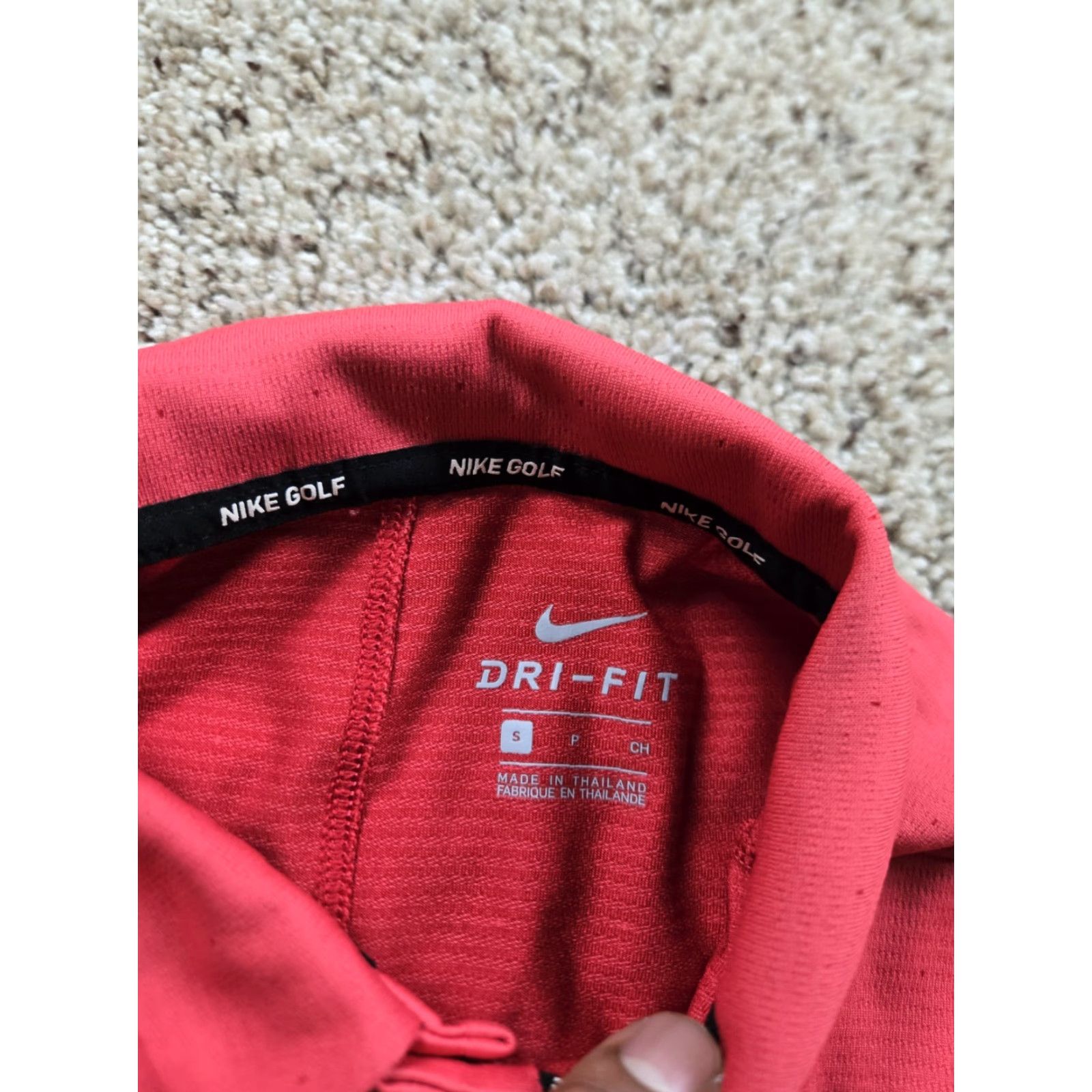 Nike Nike Golf Polo Shirt Small Red Dri-Fit Short Sleeve Poppy Hills Peable Beach - Mens - Shirt - Red - Nike - Golf - Polo - Dri-Fit - Short Sleeve - N/A Size US S / EU 44-46 / 1 - 4 Thumbnail