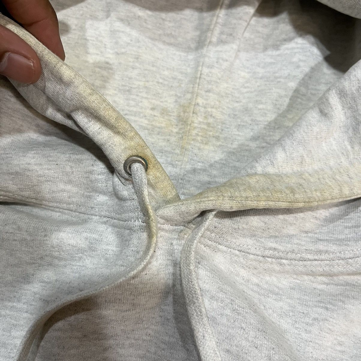 Supreme Supreme FW15 LOGO RIB HOODED SWEATERSHIRT Grey Size US XL / EU 56 / 4 - 13 Thumbnail