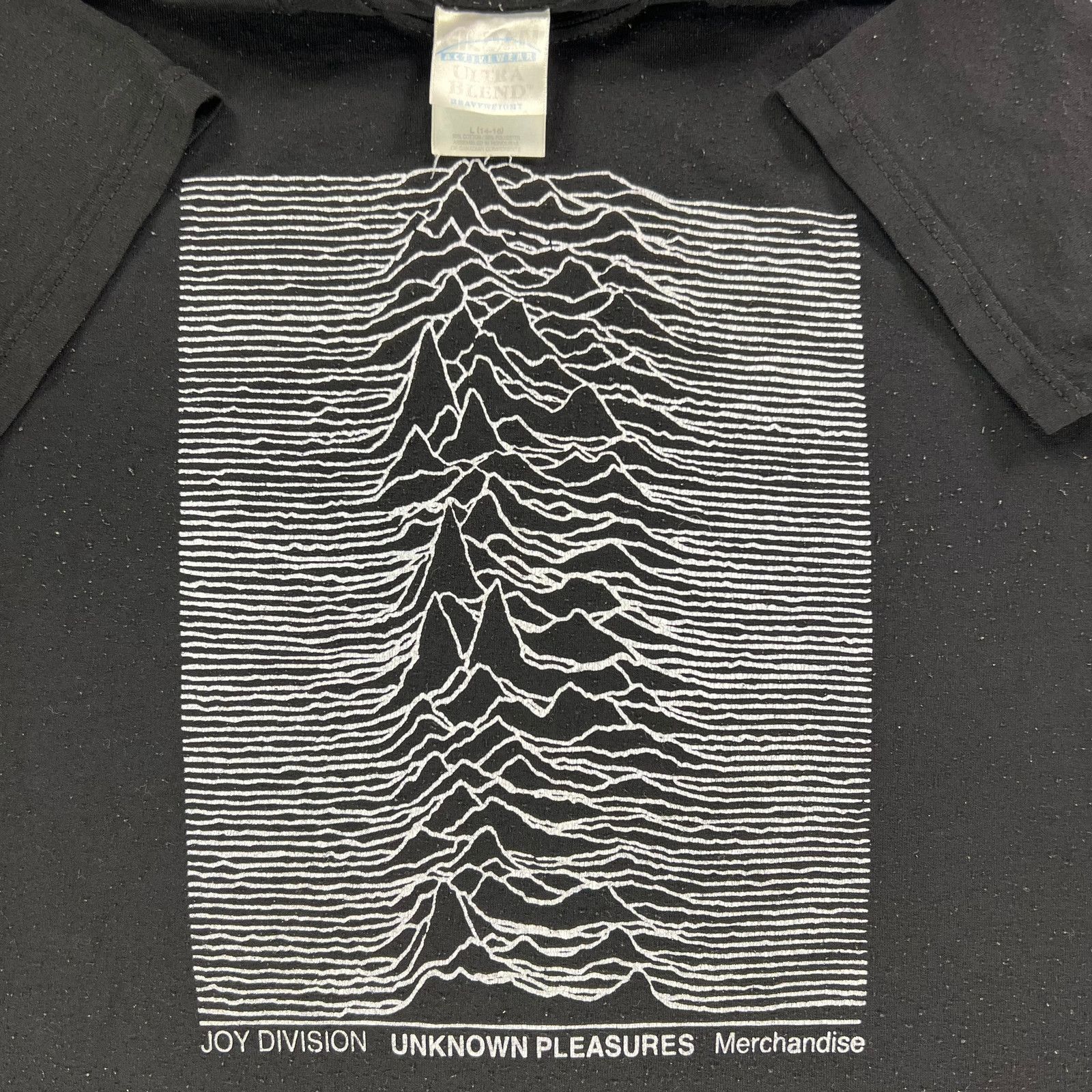 Band Tees × Joy Division × Vintage 90s Joy Division Unknown Pleasures merchandise band tee Size M / US 6-8 / IT 42-44 - 7 Thumbnail
