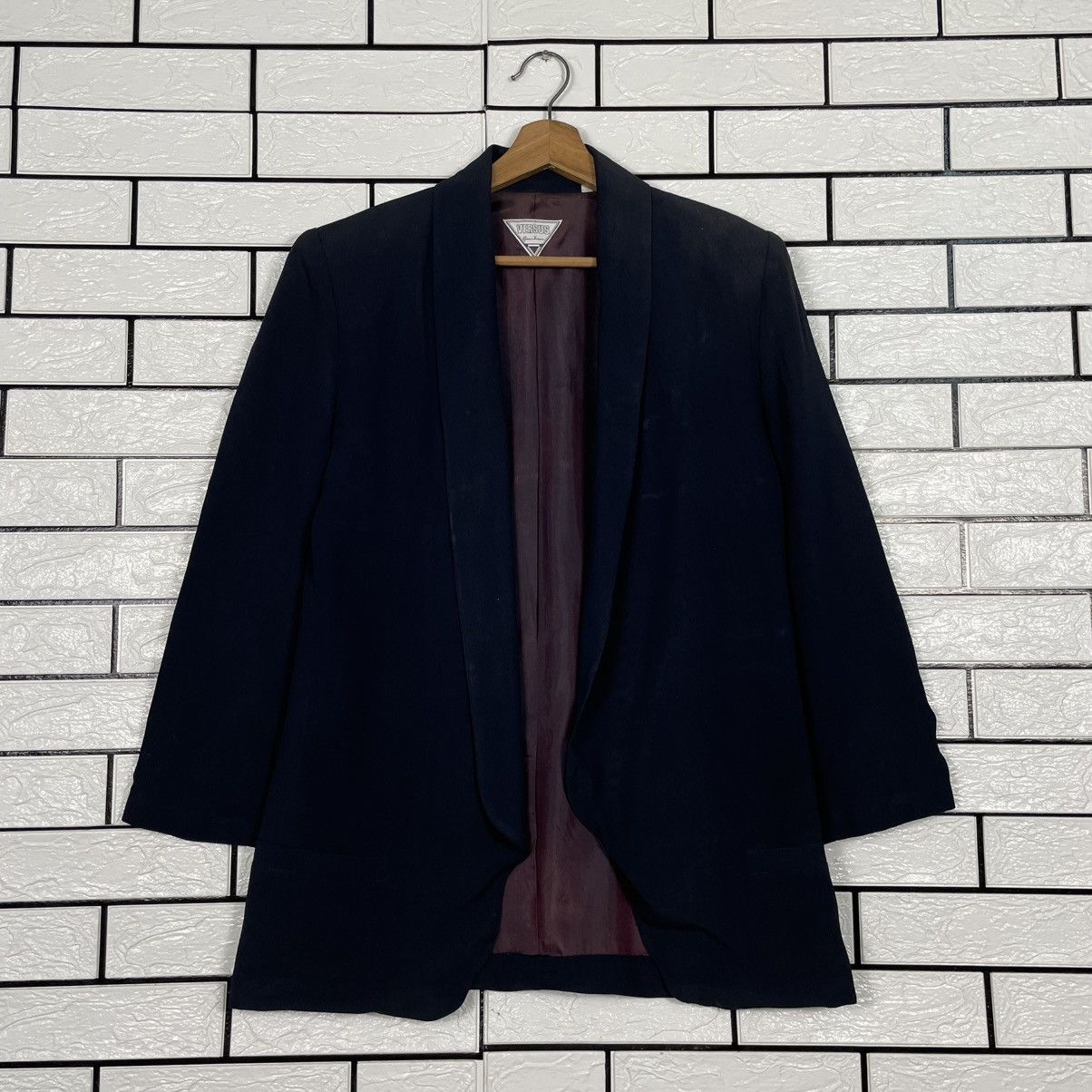 Versace Vintage Versus Gianni Versace Buttonless Jacket Size S / US 4 / IT 40 - 1 Thumbnail