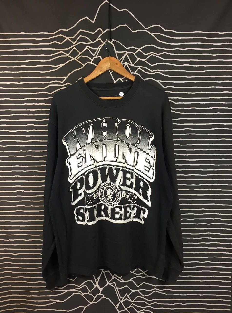 Japanese Brand Vtg Wholenine Authentic Wear Power to the Street LS Tee Size US XL / EU 56 / 4 - 2 Thumbnail