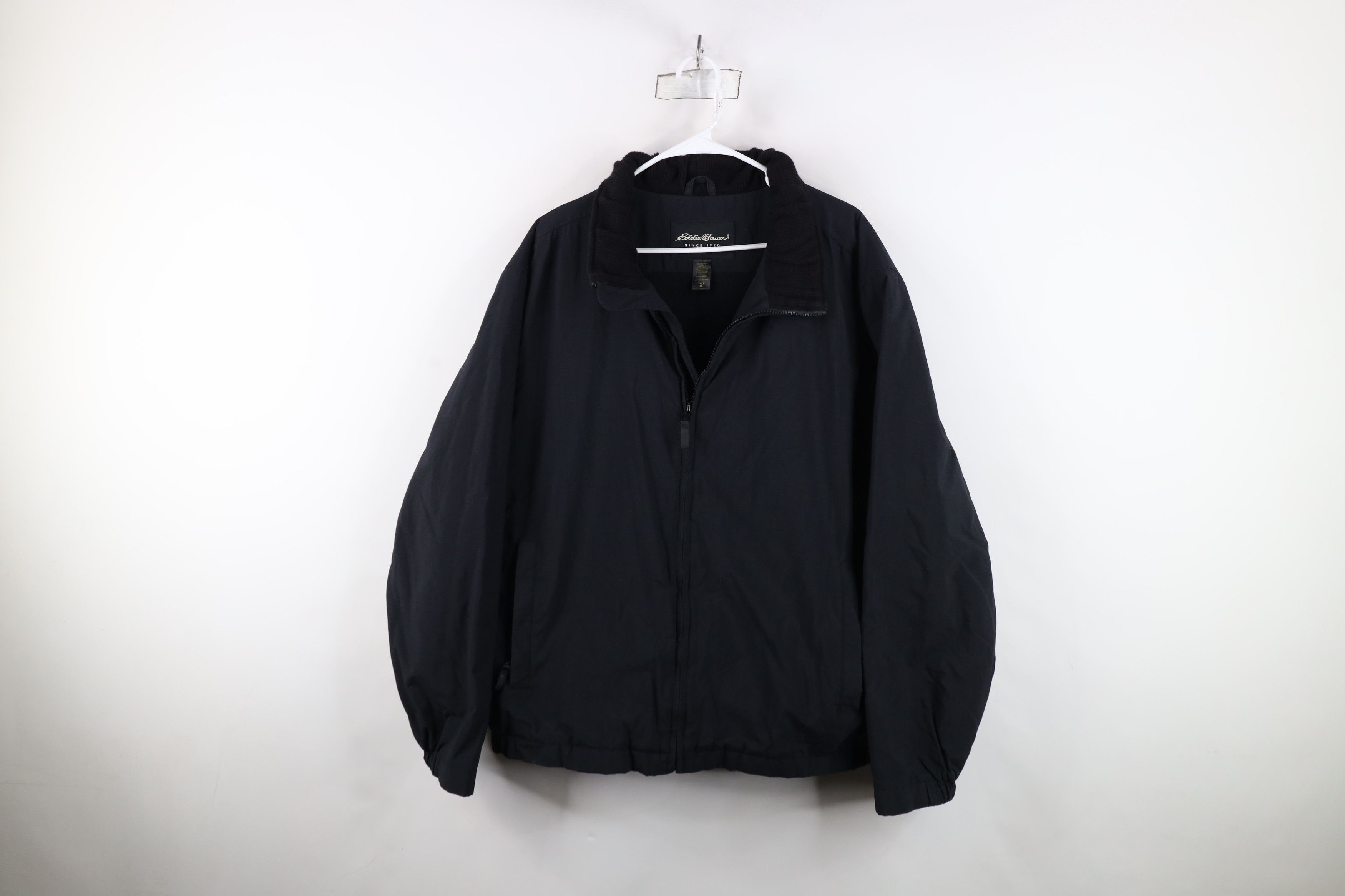 Eddie Bauer Vintage Eddie Bauer Polartec Lined Zip Bomber Jacket Black Size US XL / EU 56 / 4 - 1 Thumbnail
