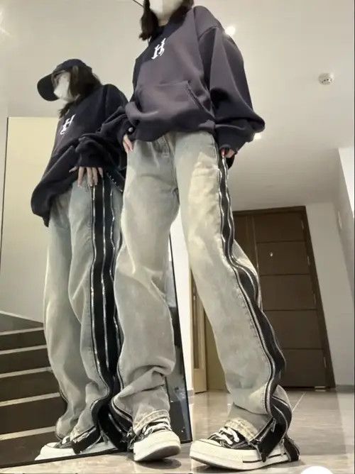 Japanese Brand × Jean Distressed High Waist with Zipper Jeans Size US 32 / EU 48 - 4 Thumbnail