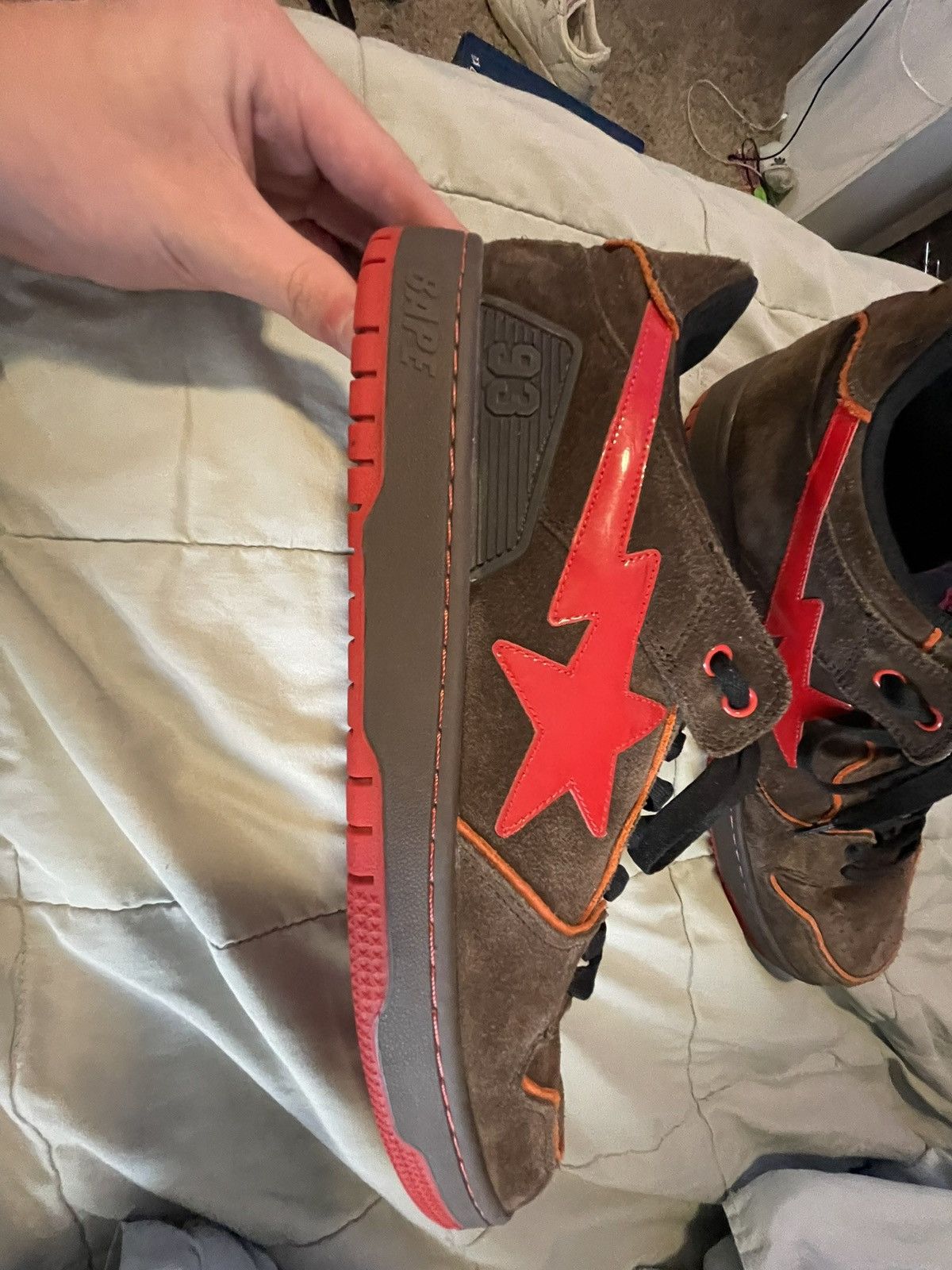 Bape Sk8 Sta ‘Brown Red’ Size US 11 / EU 44 - 3 Thumbnail
