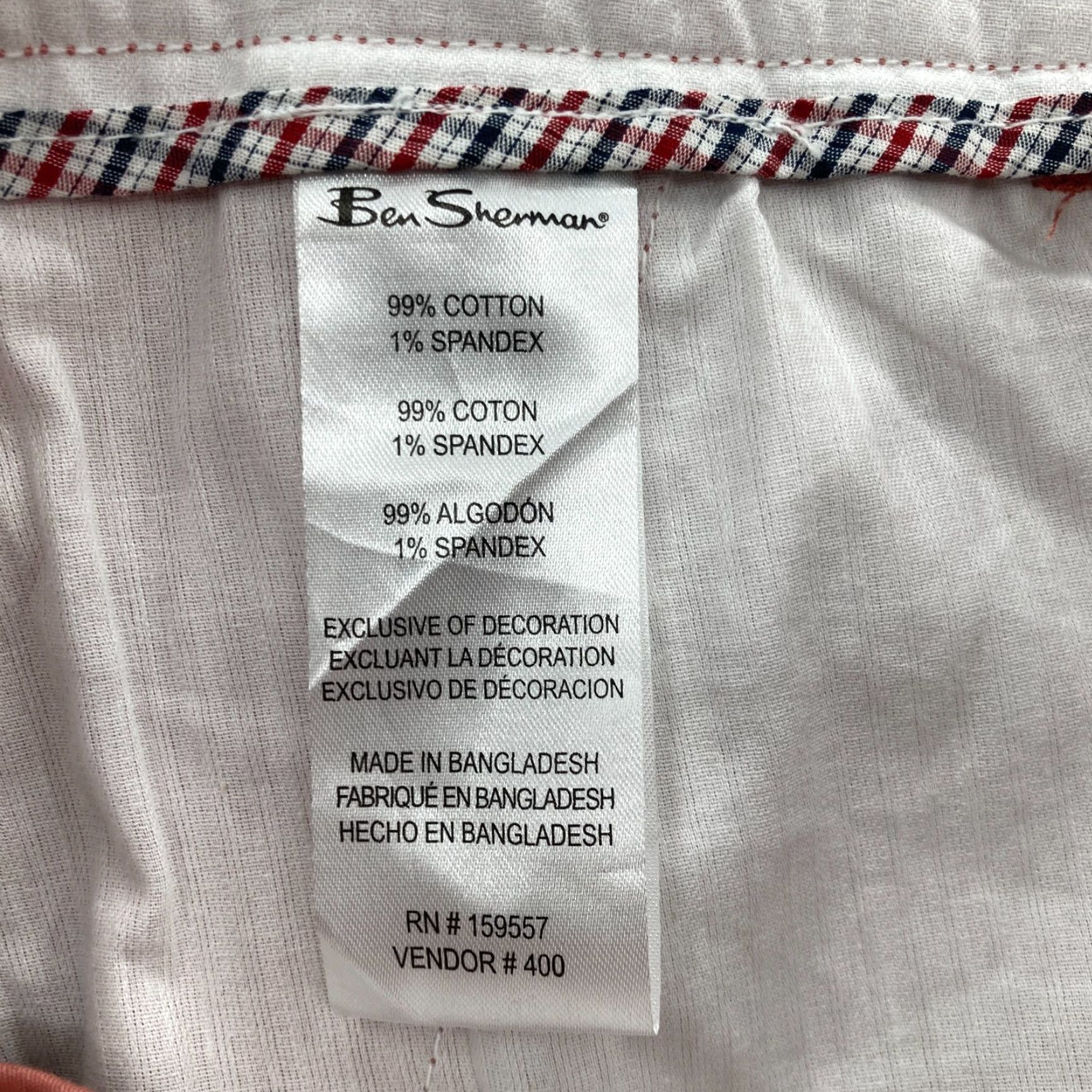 Ben Sherman Ben Sherman Chino Pants Mens 36x32 Slim Straight Pink Stretch Preppy Casual NWT Size US 36 / EU 52 - 6 Thumbnail
