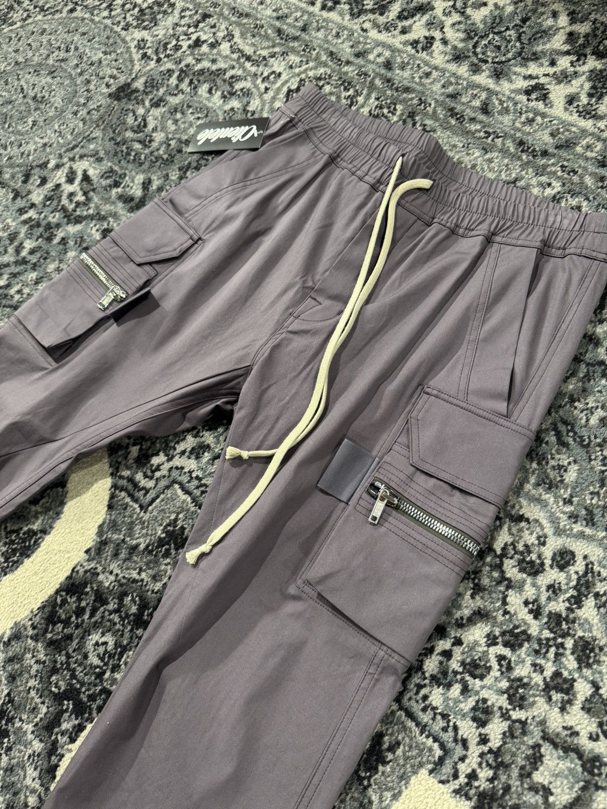 Rick Owens Rick Owens Eggplant Gunshell Cargos SS21 Size US 34 / EU 50 - 2 Thumbnail