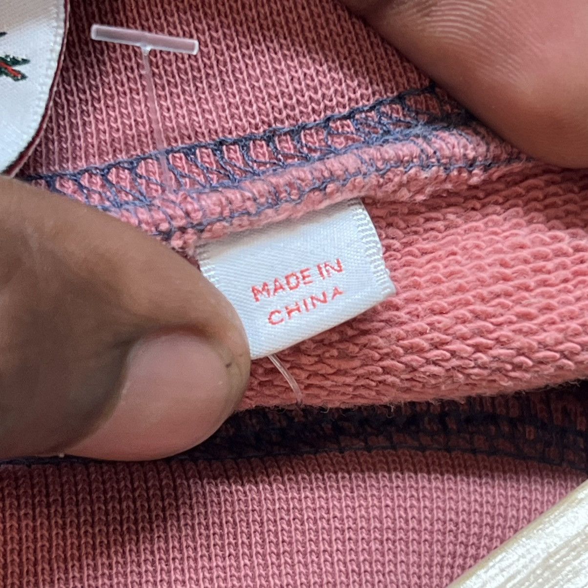 Lacoste × Supreme Supreme Lacoste Crewneck Pink Size US L / EU 52-54 / 3 - 13 Thumbnail